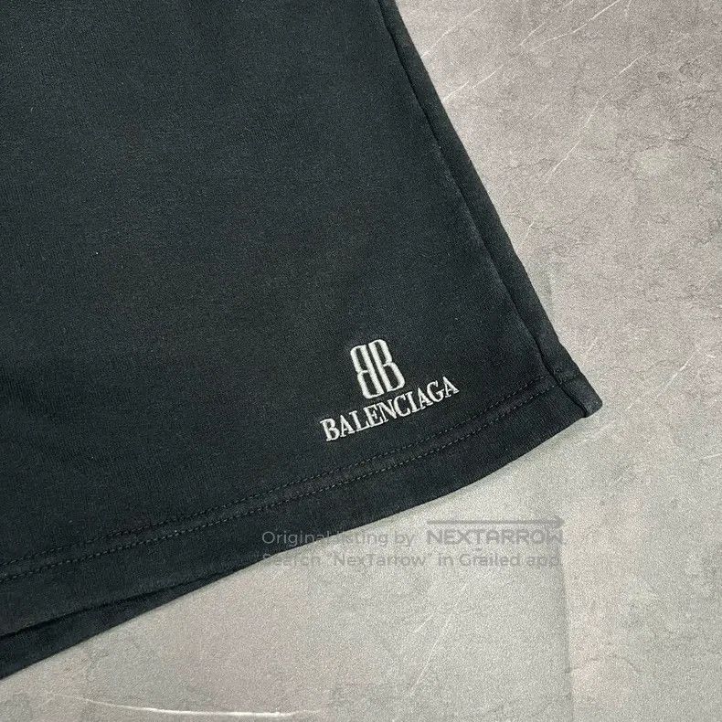 Balenciaga Balenciaga size XS Distressed Double B Embroidered Logo Sh Size US 27 - 5 Thumbnail