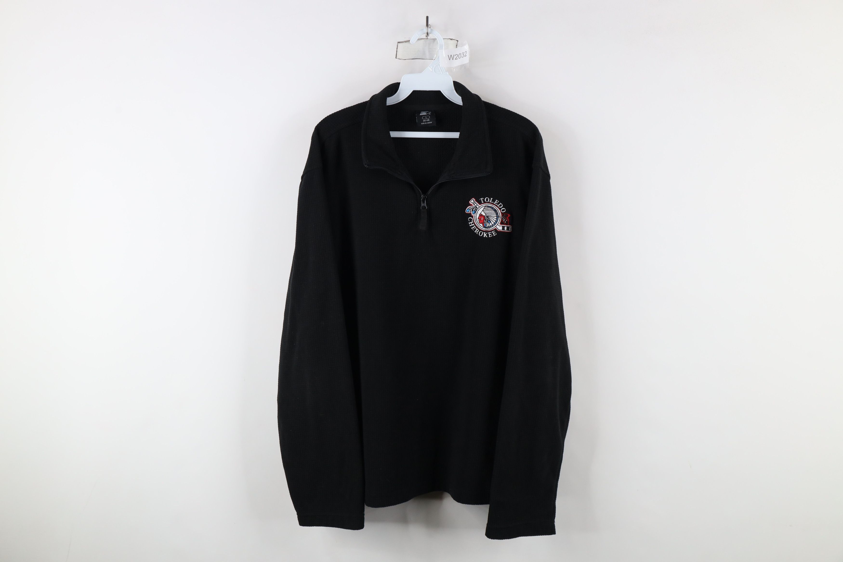 Vintage Vintage Starter Cherokee Hockey Half Zip Fleece Sweater Size US M / EU 48-50 / 2 - 1 Thumbnail
