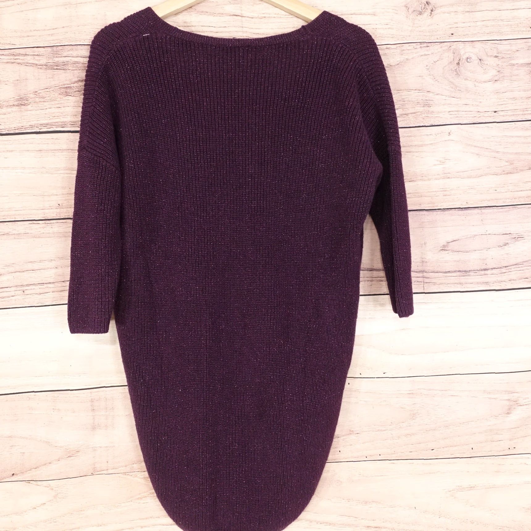 Express EXPRESS PURPLE PULLOVER V-NECK SWEATER WOMENS XS Size XS / US 0-2 / IT 36-38 - 4 Thumbnail