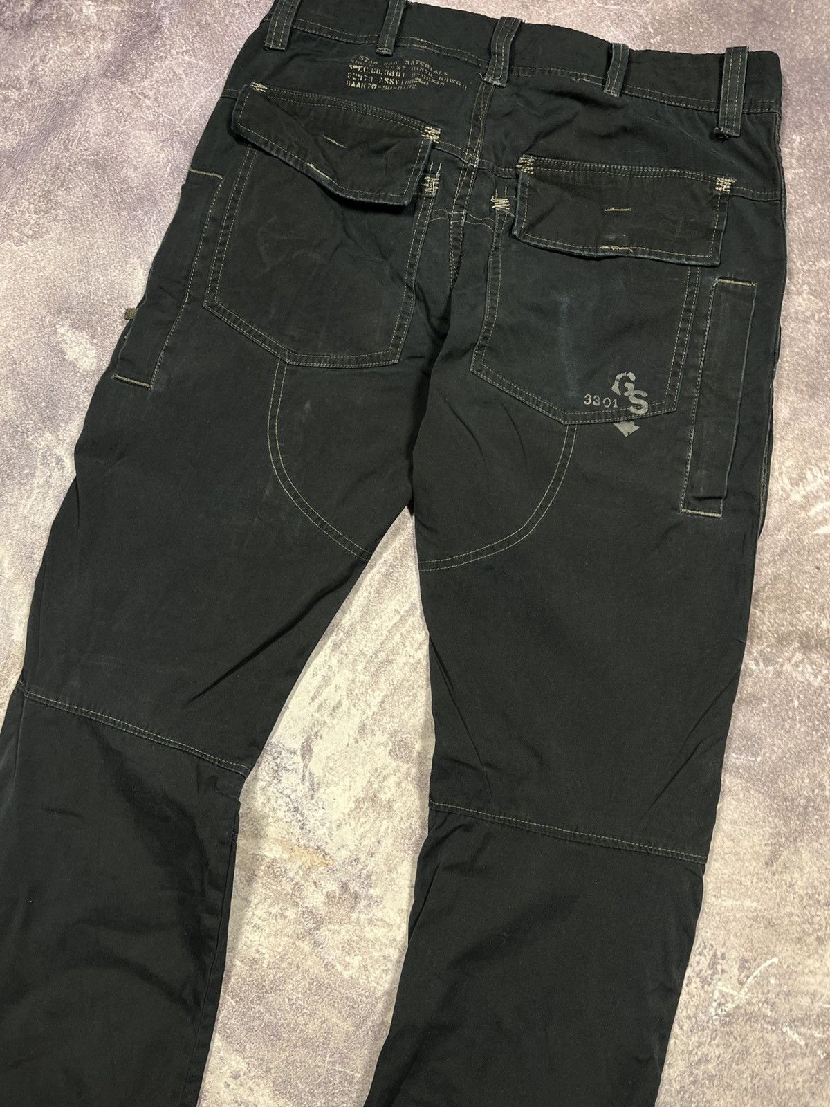 G-Star G-Star RAW Multi-Pocket Cargo Pants Denim Streetwear Y2K Size US 31 - 2 Thumbnail