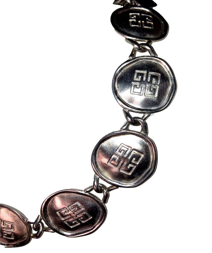 Givenchy Givenchy Silver Plated Monogram Coin Eternity Necklace Size ONE SIZE - 2 Thumbnail