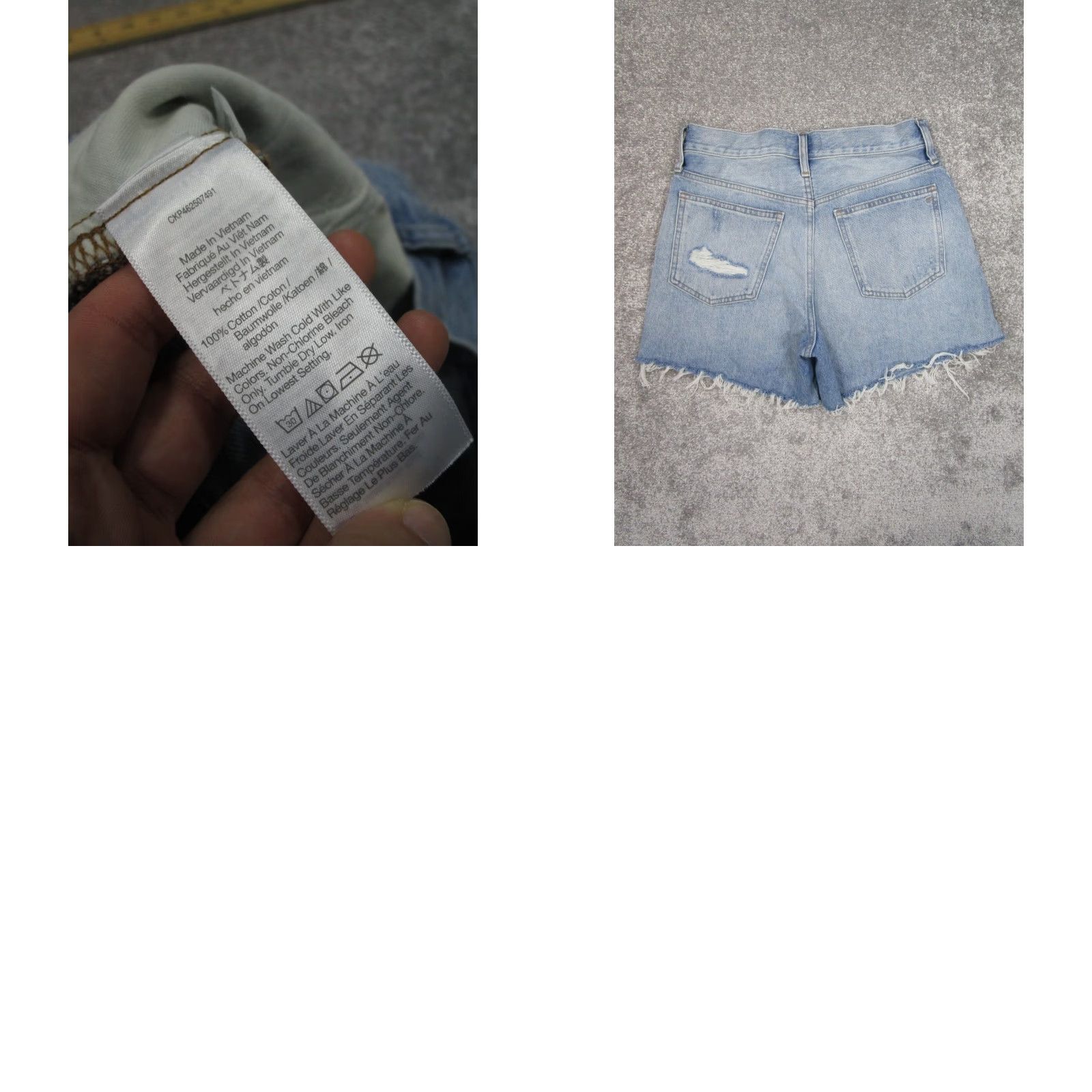 Madewell Madewell Shorts Womens 27 Relaxed Mid Length Light Wash Denim Distressed Shirt? Size 27" / US 4 / IT 40 - 8 Thumbnail