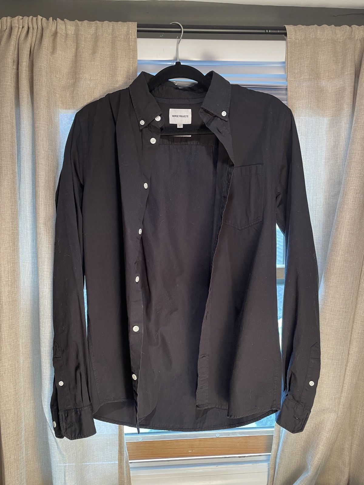 Norse Projects Norse Projects Black Anton Light Twill Button Up Size US S / EU 44-46 / 1 - 1 Thumbnail