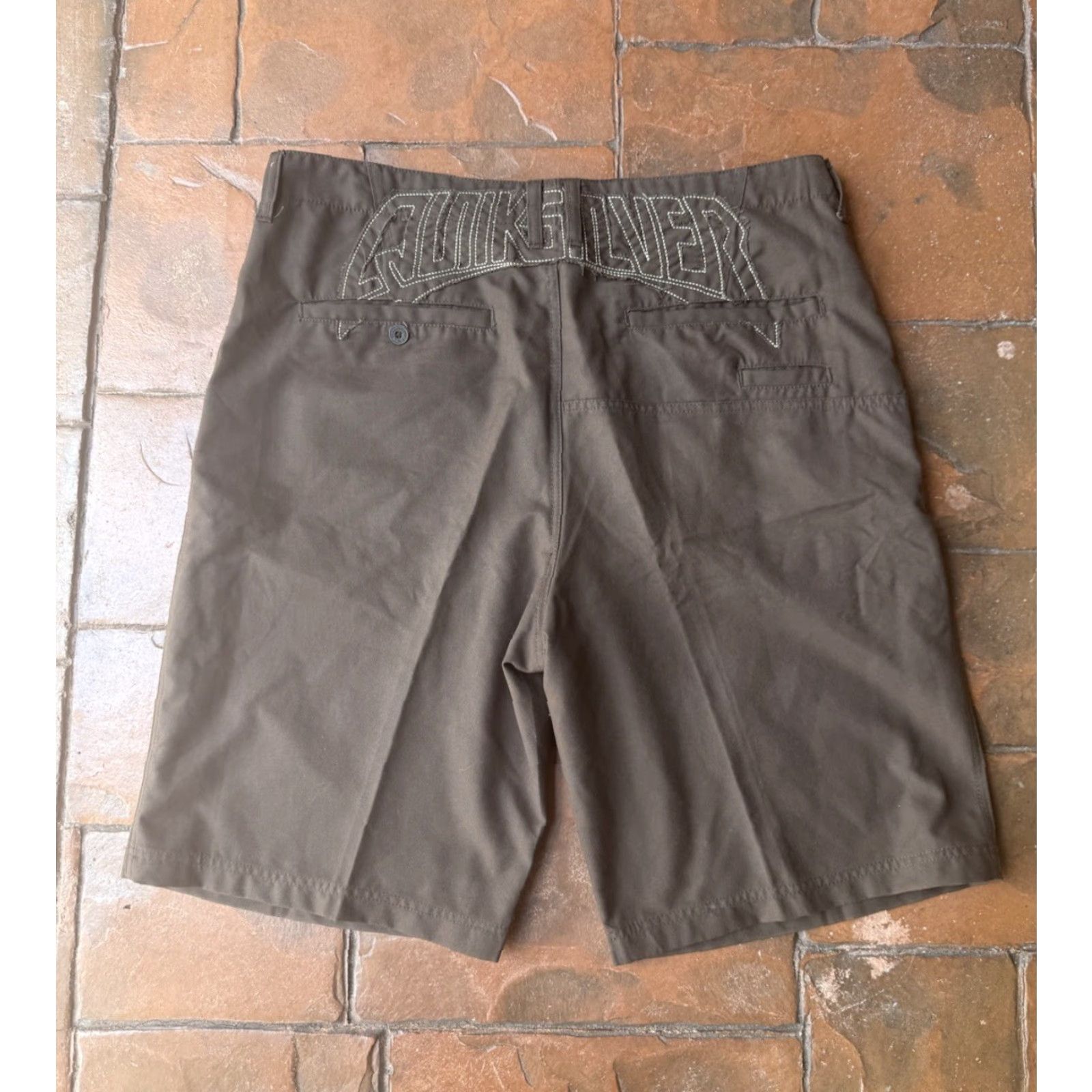 Quiksilver VINTAGE Quiksilver Shorts Bermuda Men 38 Brown Embroidered 90s Surfer Skater Pockets Size US 38 / EU 54 - 2 Thumbnail