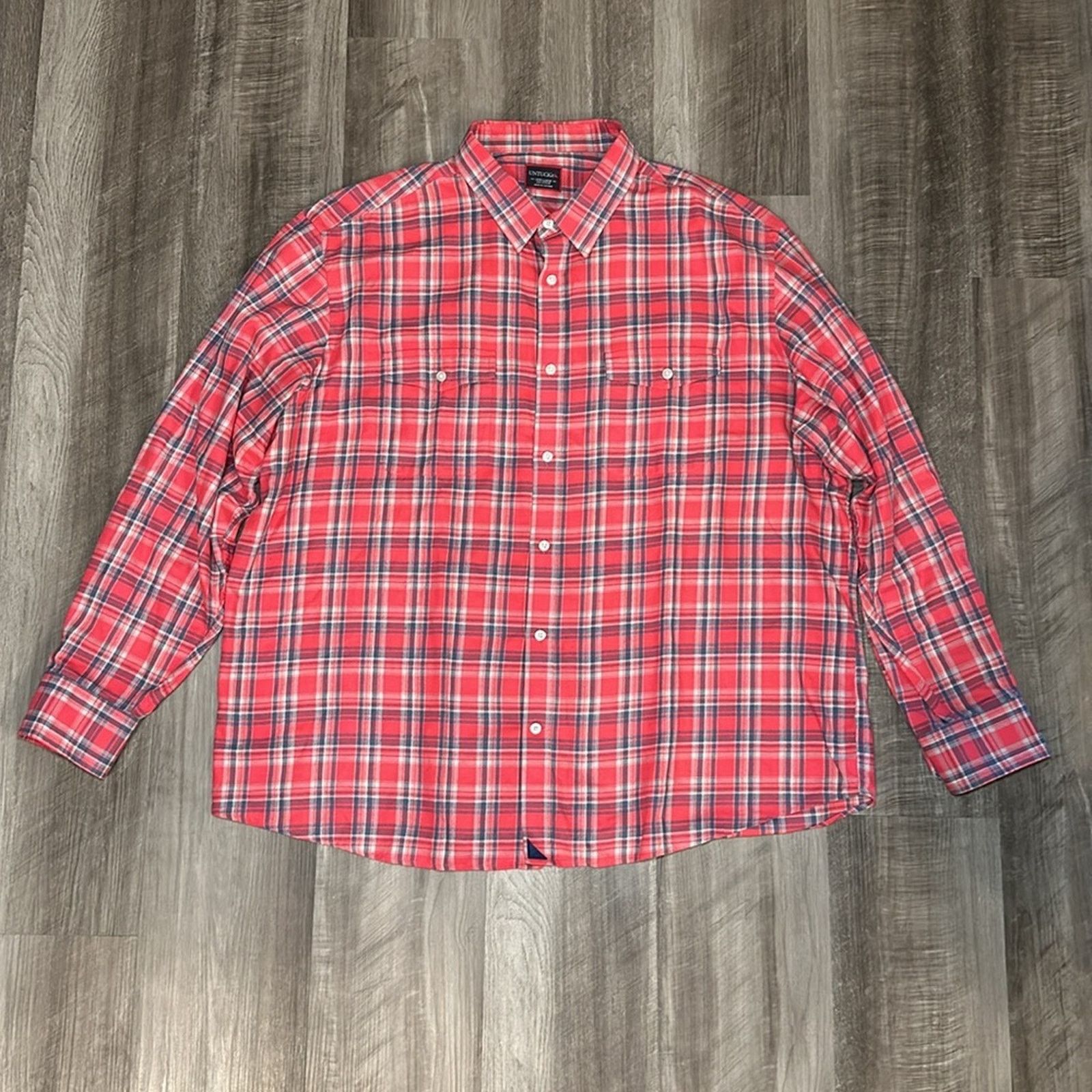 UNTUCKit Untuckit Light Flannel Long Sleeve Button Down - 3XL Size US XXL / EU 58 / 5 - 2 Thumbnail