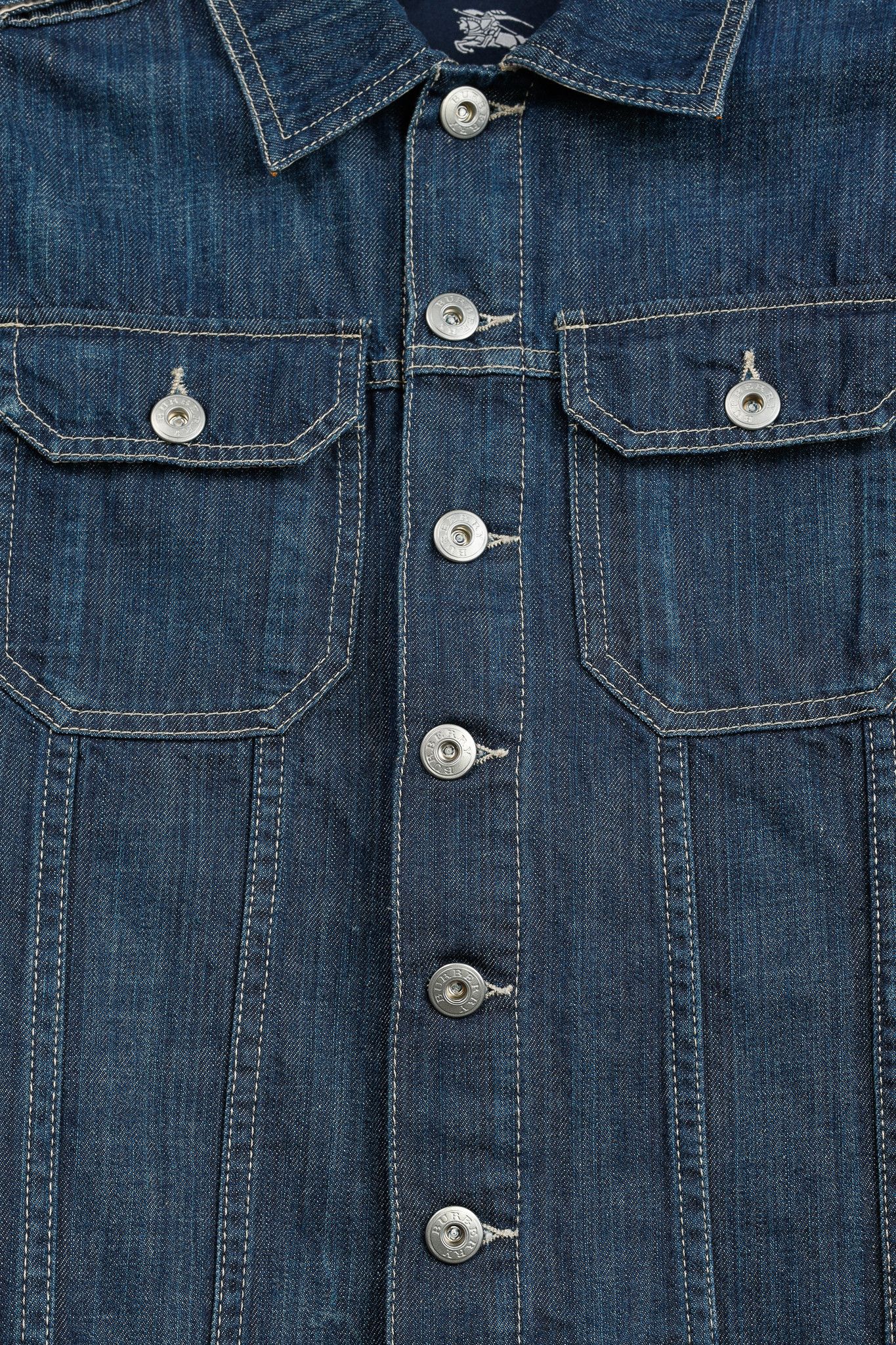 Burberry Burberry Check-Cuff Buttoned Denim Jacket Size XS / US 0-2 / IT 36-38 - 3 Thumbnail