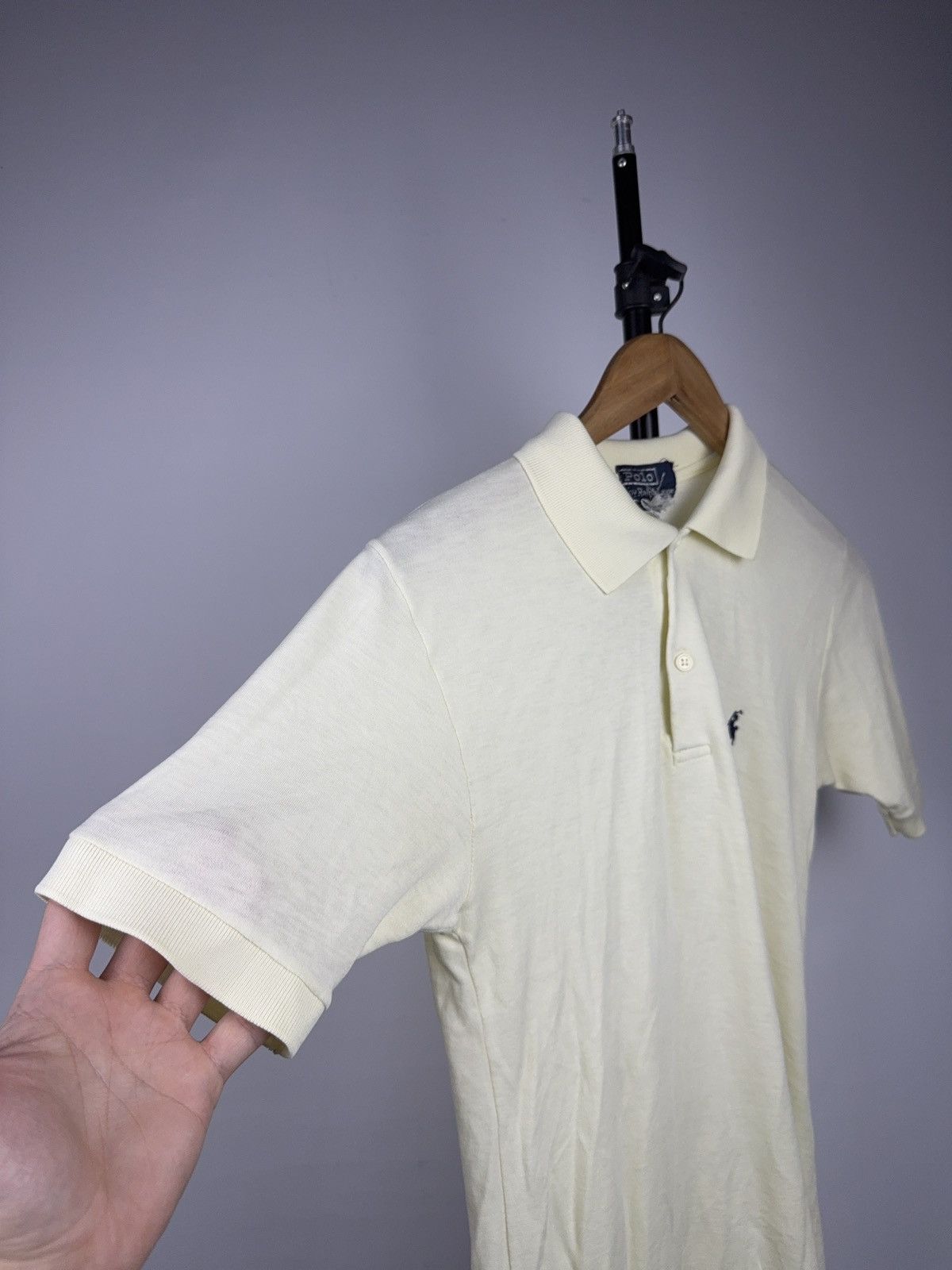 Polo Ralph Lauren Vintage Retro 90s Polo Ralph Lauren Yellow Cotton Polo Shirt Size US S / EU 44-46 / 1 - 6 Thumbnail