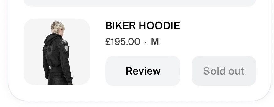 Designer PHTMNE Biker Hoodie Size US M / EU 48-50 / 2 - 9 Thumbnail