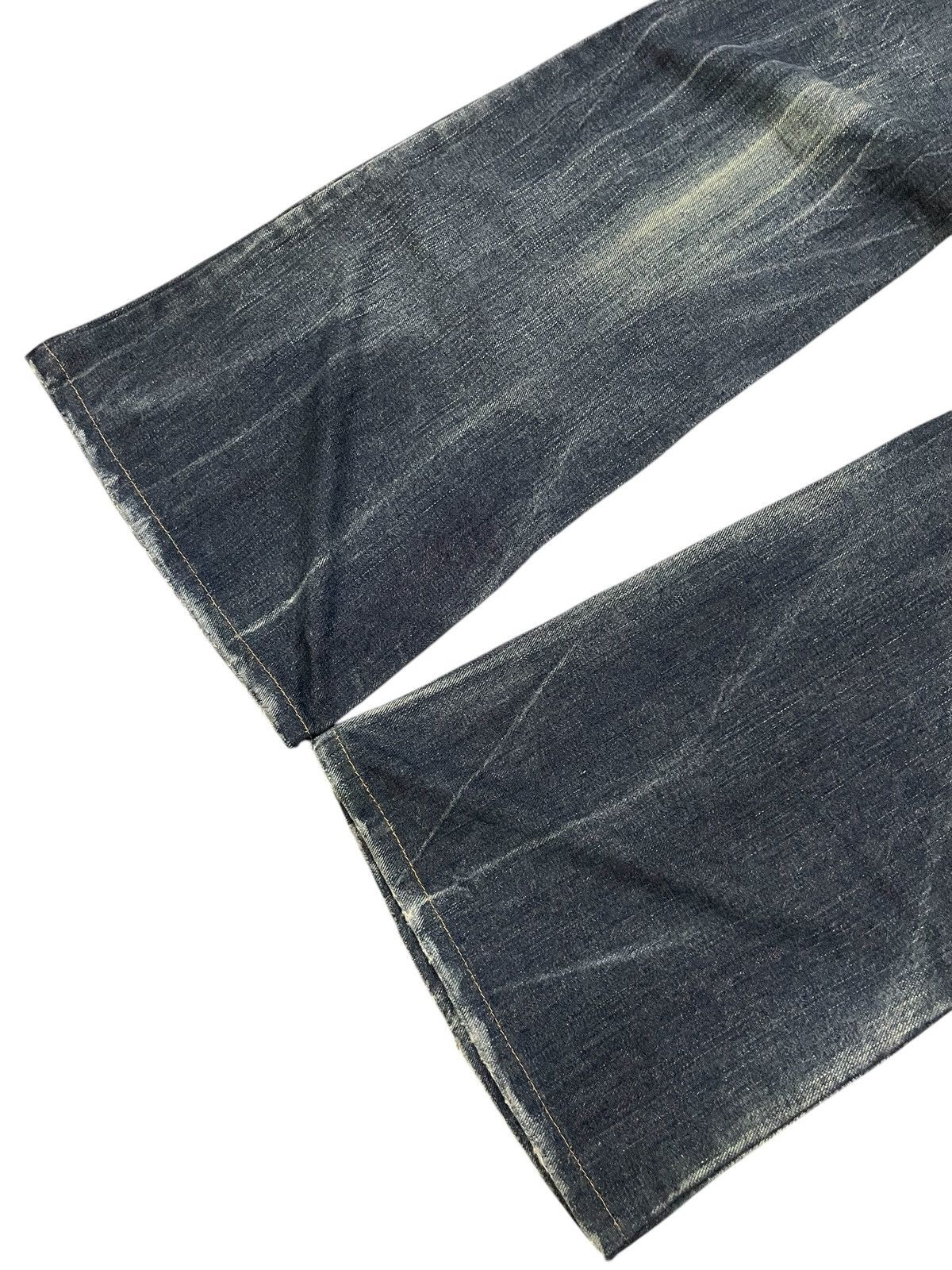 Hysteric Glamour × Japanese Brand LLC Japan Studded Mud Wash Embellished Flare Wide Leg Jeans Size US 29 - 17 Thumbnail