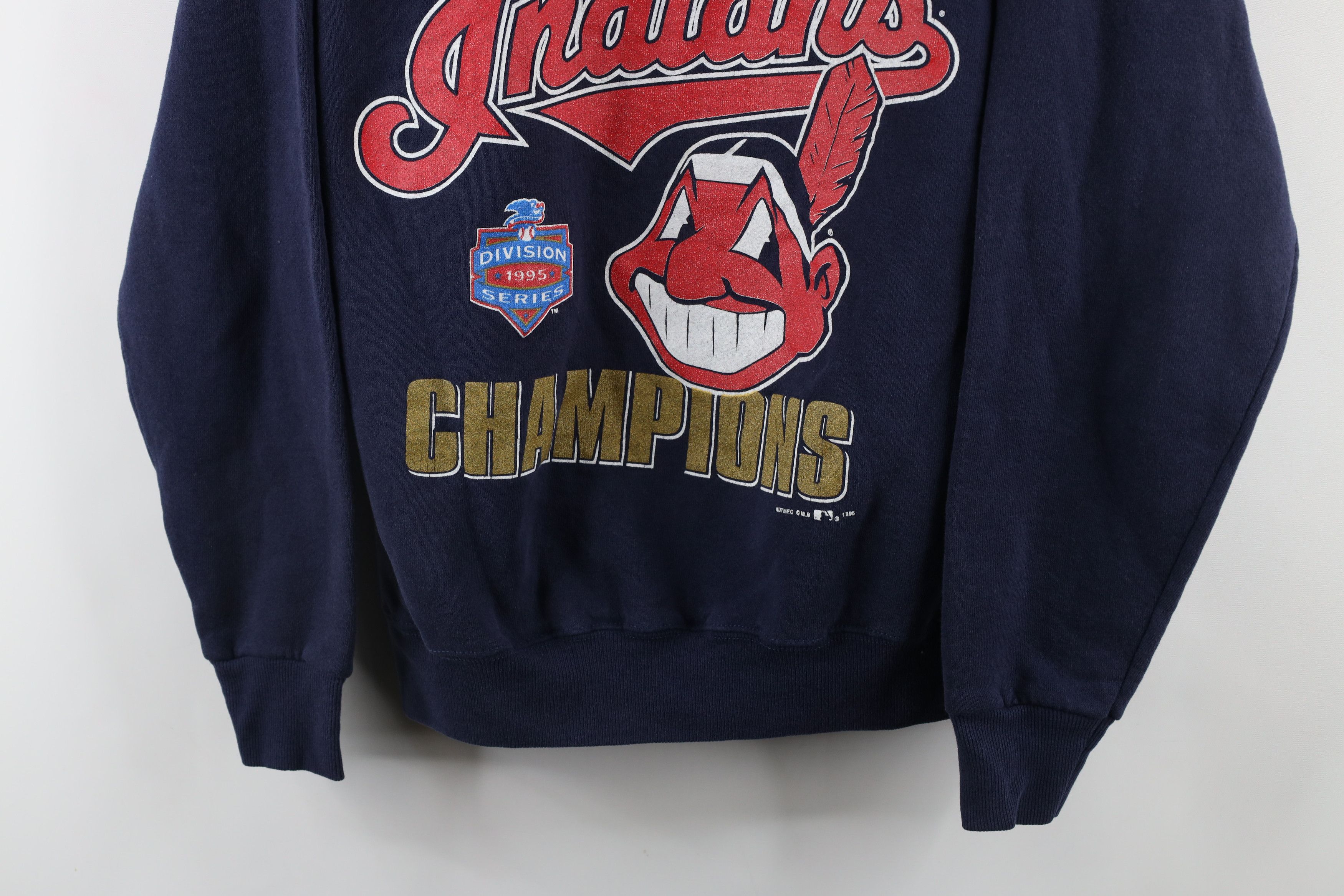 Vintage Vintage 90s Wahoo Cleveland Indians Baseball Sweatshirt USA Size US M / EU 48-50 / 2 - 3 Thumbnail