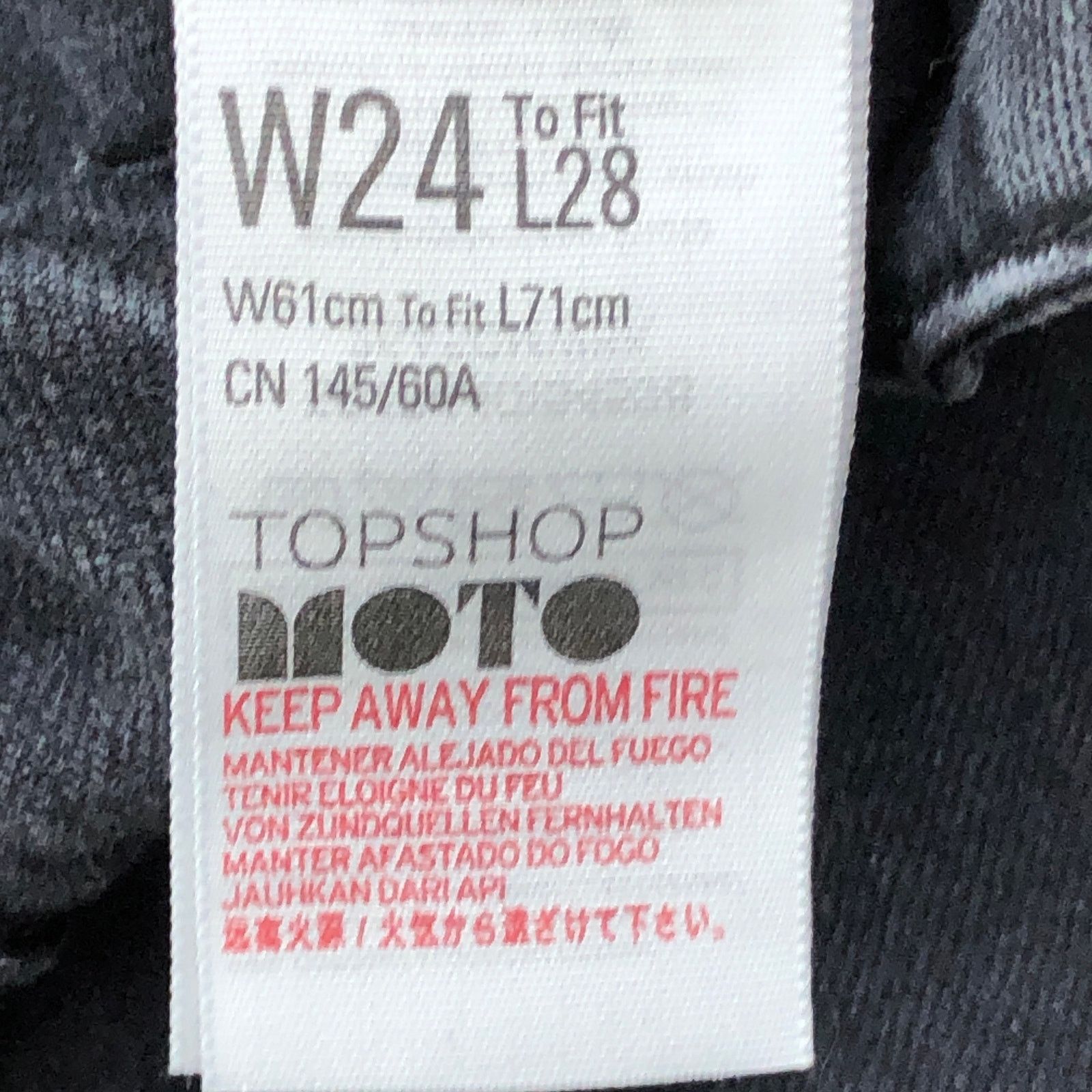 Topshop TopShop Size 24P Jeans Moto Dree Flare Crop Black Stretch Size 24" / US 00 / IT 34 - 10 Thumbnail