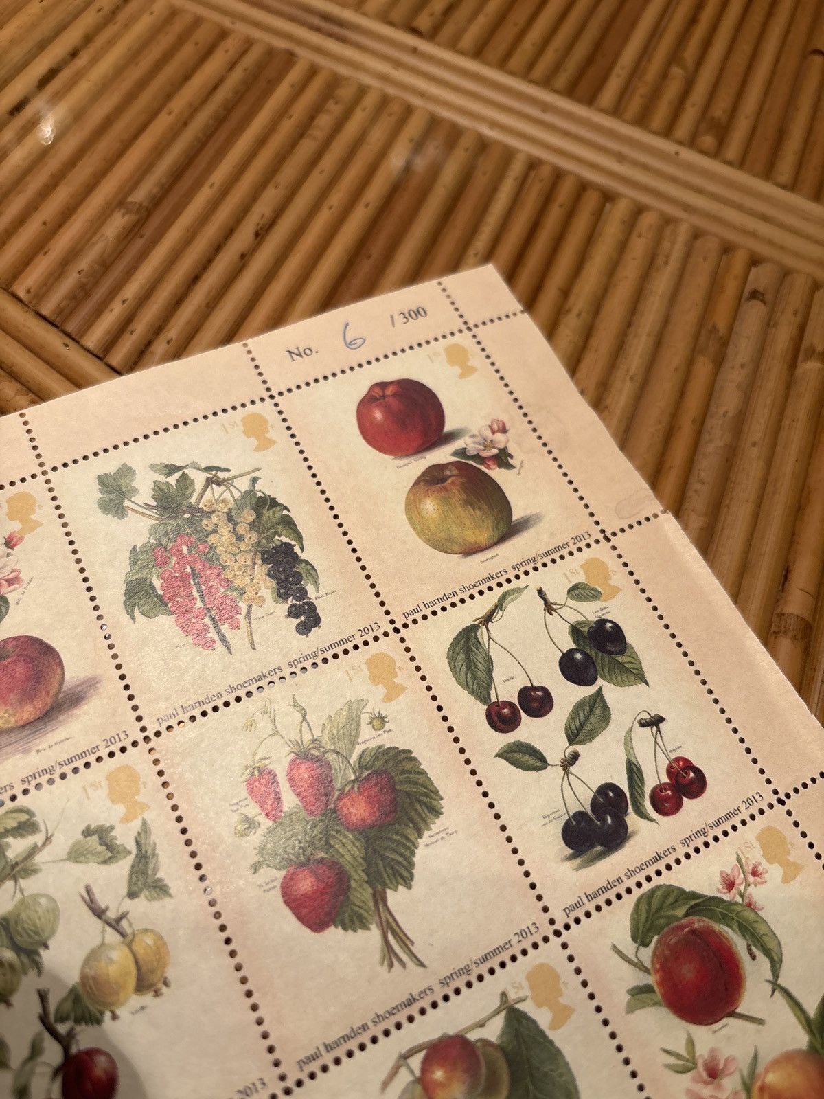 Paul Harnden Shoemakers Paul Harnden Floral Stamps Limited Edition 6/300 Size ONE SIZE - 2 Thumbnail