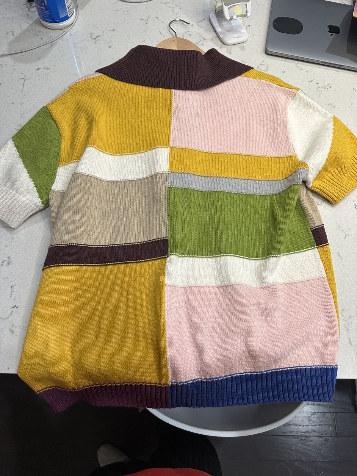Vintage Vintage Knit Shirt Size US L / EU 52-54 / 3 - 8 Thumbnail