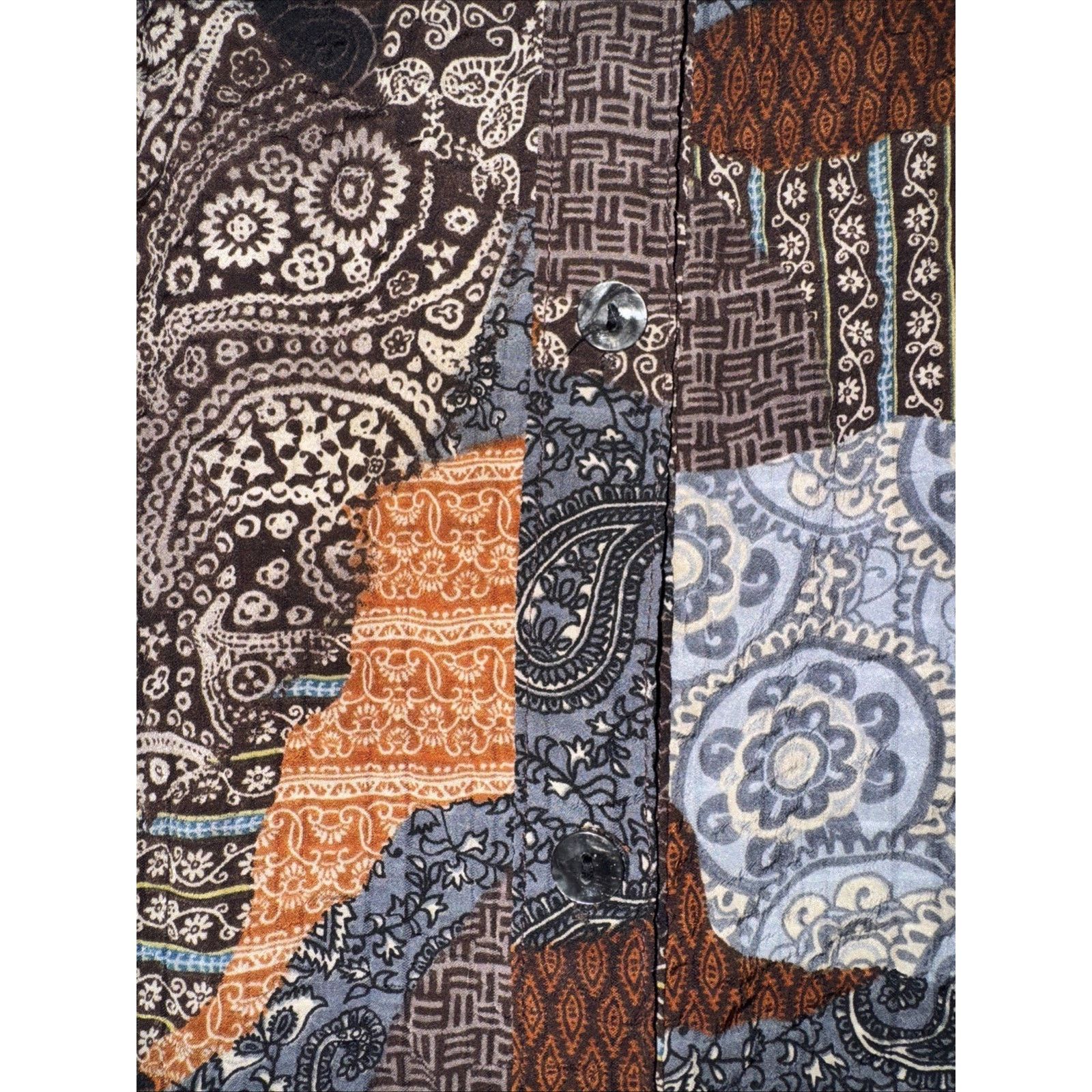 Vintage Korean Boutique Paisley Patchwork Button Down Shirt L 21x27 Size US L / EU 52-54 / 3 - 4 Thumbnail