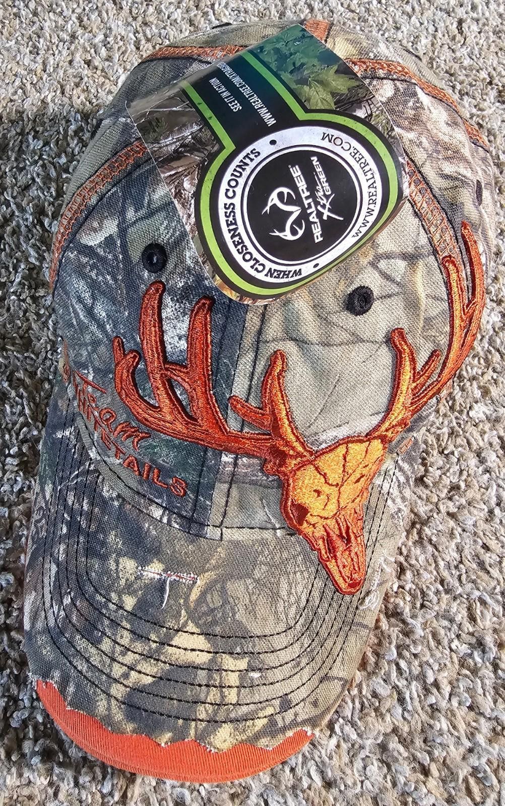 Realtree Team Whitetails real tree xtra green NWT camo strapback hat Size ONE SIZE - 1 Thumbnail