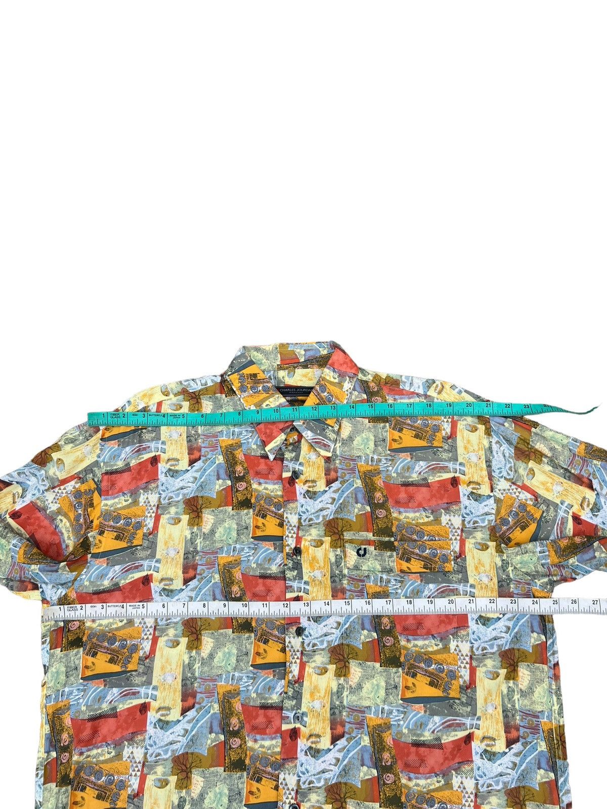 Charles Jourdan Vintage Charles Jourdan Monsieur Novelty Abstract Art Shirt Size US L / EU 52-54 / 3 - 2 Thumbnail