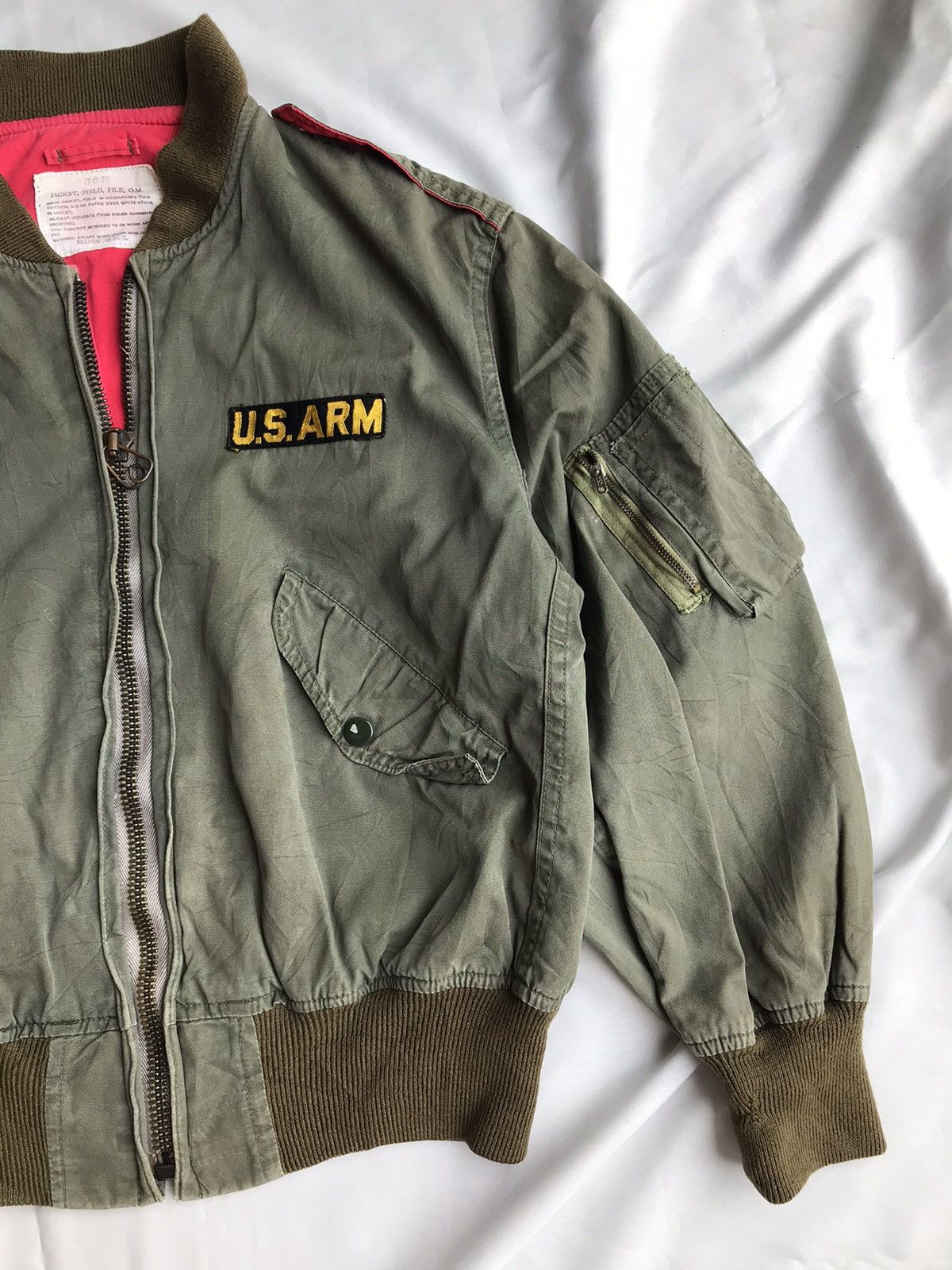 Vintage Vintage Field Pile Bomber Jacket Size US M / EU 48-50 / 2 - 2 Thumbnail