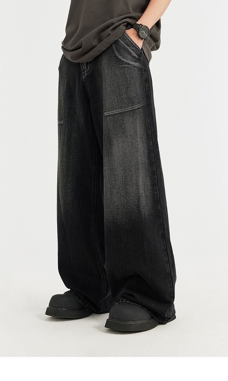 Jean × Vintage Trendy High Street Distressed Baggy Jeans Size US 37 - 2 Thumbnail