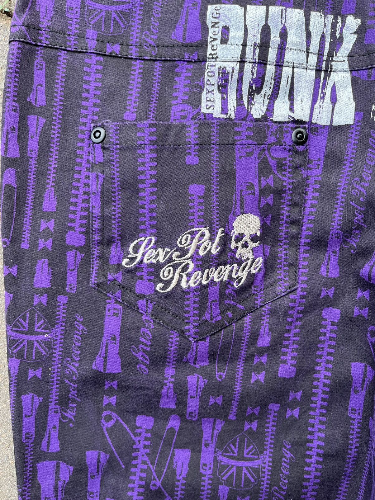 Japanese Brand × Seditionaries Bastard Punk Last Stand by The Sex Pot Revenge Skull Pants Size US 29 - 14 Thumbnail