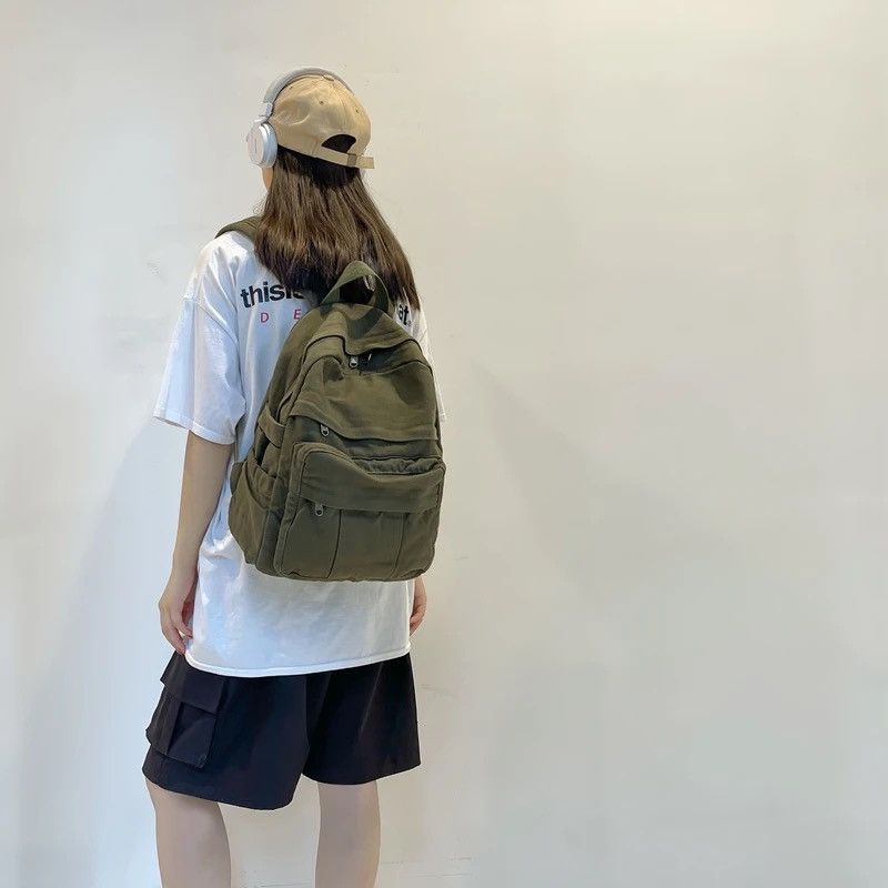 Japanese Brand Green Backpack Size ONE SIZE - 3 Thumbnail