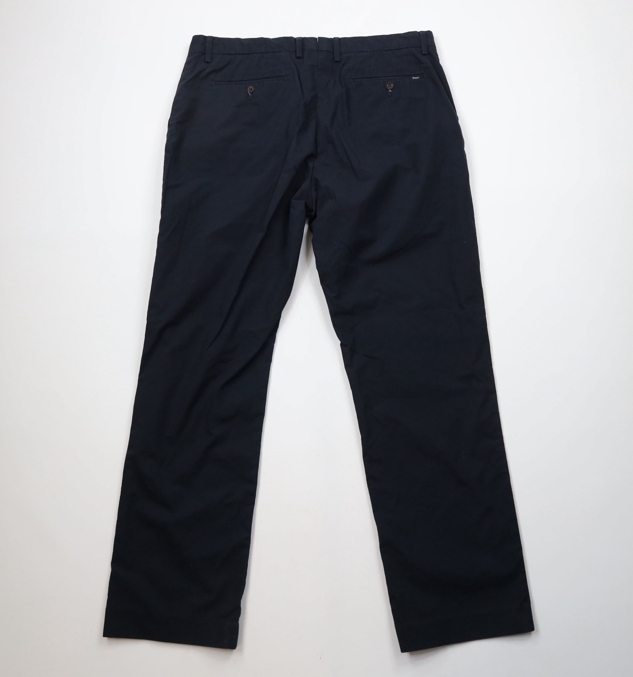 Ralph Lauren × Vintage Vintage Y2K Ralph Lauren Wide Leg Stretch Chino Pants Blue Size US 36 / EU 52 - 9 Thumbnail