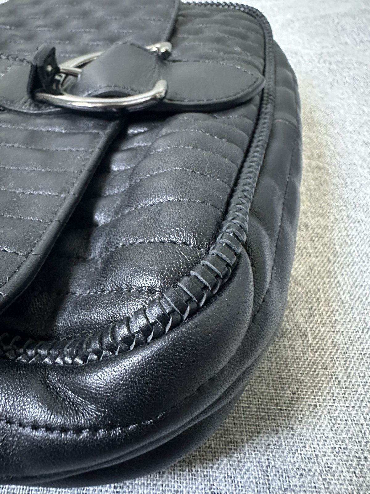 Longchamp Longchamp - Black Amazone Quilted Leather Chain Strap Bag Size ONE SIZE - 15 Thumbnail