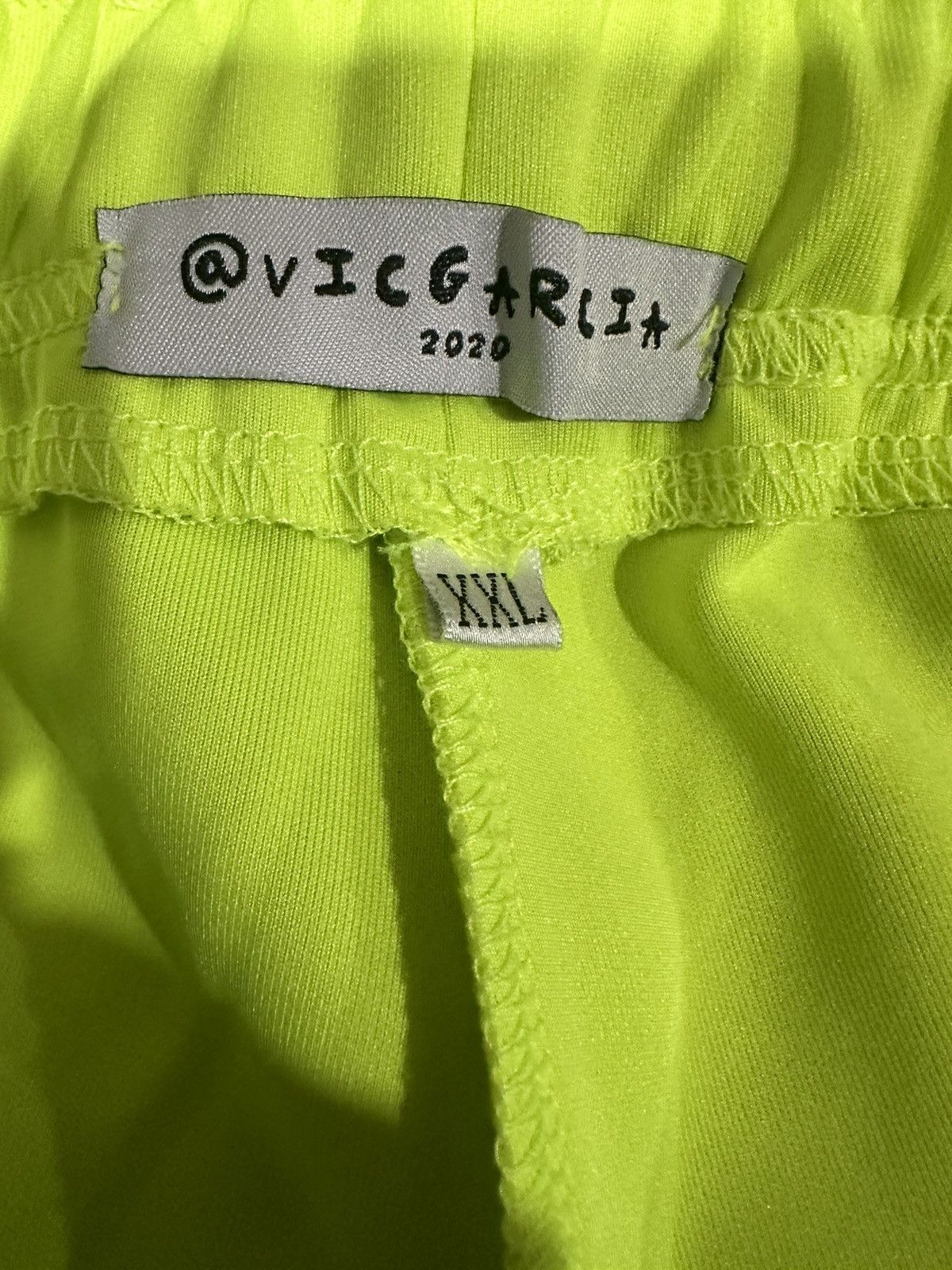 Other VGA STUDIOS "A DREAMER'S REALITY" NEON YELLOW TRACK PANT Size US 38 / EU 54 - 3 Thumbnail