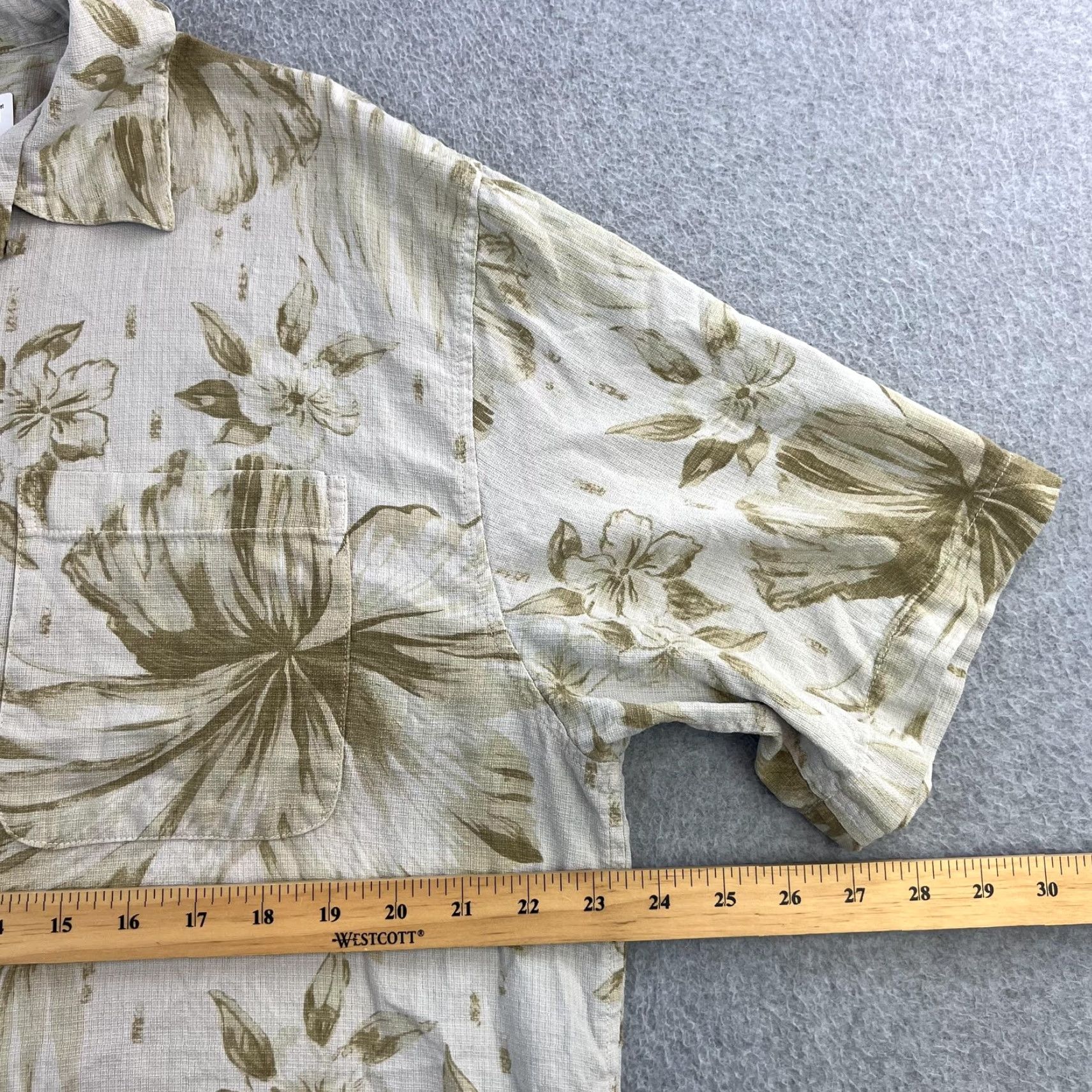 Reyn Spooner VINTAGE Reyn Spooner Shirt Mens L Tan Silk Hawaiian Floral Button-Up Camp Aloha Size US L / EU 52-54 / 3 - 2 Thumbnail