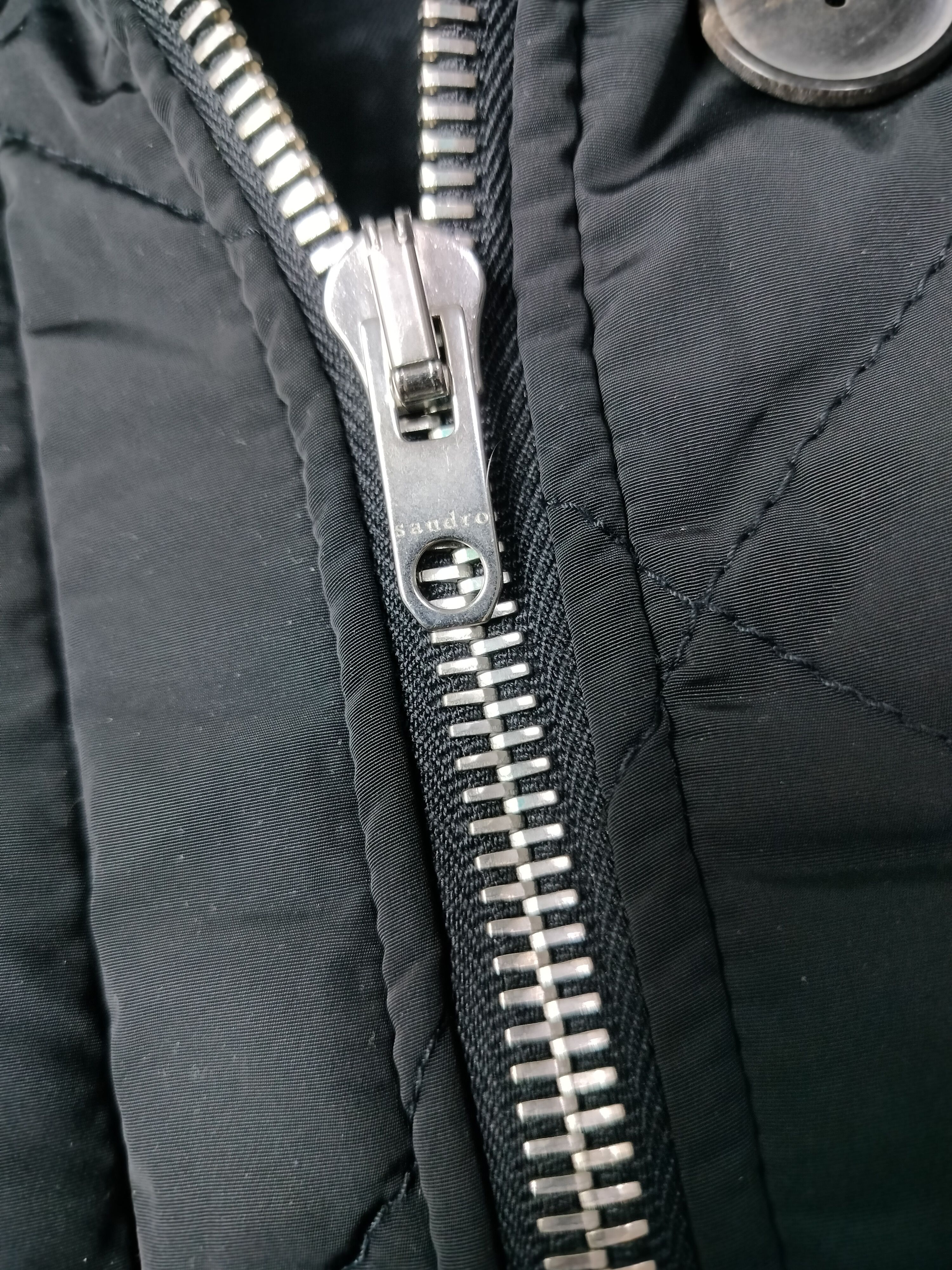 Sandro Sandro Quilted Jacket Wool Sleeves Size US M / EU 48-50 / 2 - 4 Thumbnail