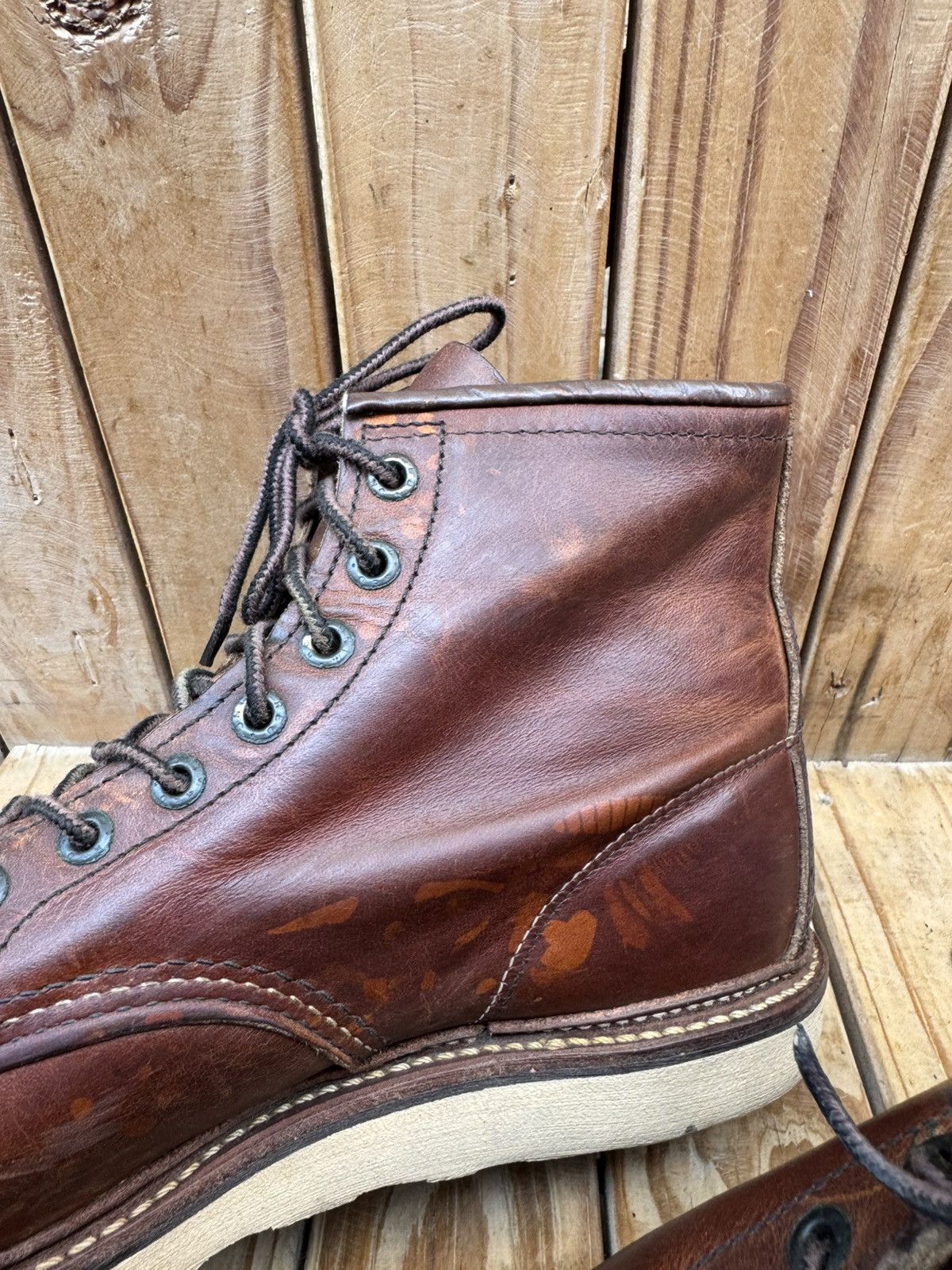 Red Wing Red Wing 1907 Copper Rough Brown Boots UK 7.5 D | EUR 41.5 Size US 8.5 / EU 41-42 - 13 Thumbnail