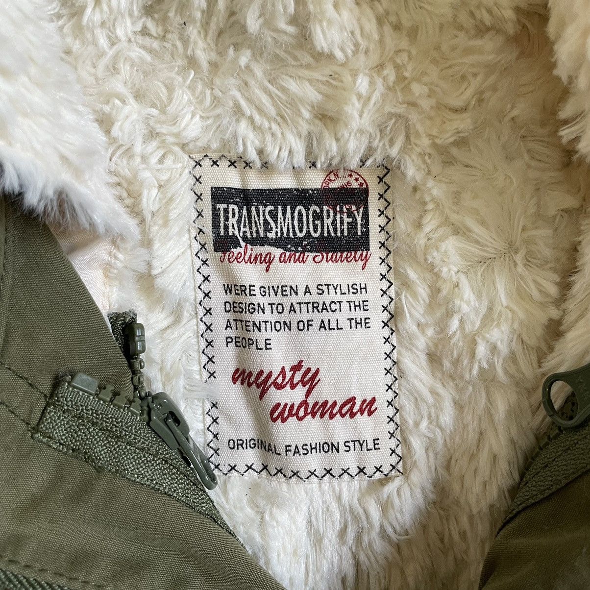 Le Grande Bleu (L.G.B.) Y2K fur Military Parka jacket LGB Goa Size US M / EU 48-50 / 2 - 8 Thumbnail
