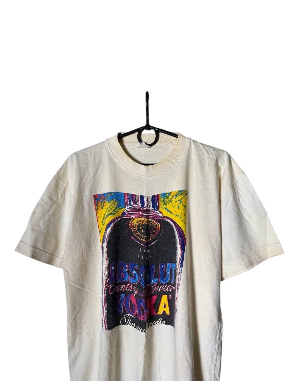Vintage ABSOLUT VODKA 1989 Merch Rare Vintage T-shirt Tee Size US M / EU 48-50 / 2 - 2 Thumbnail