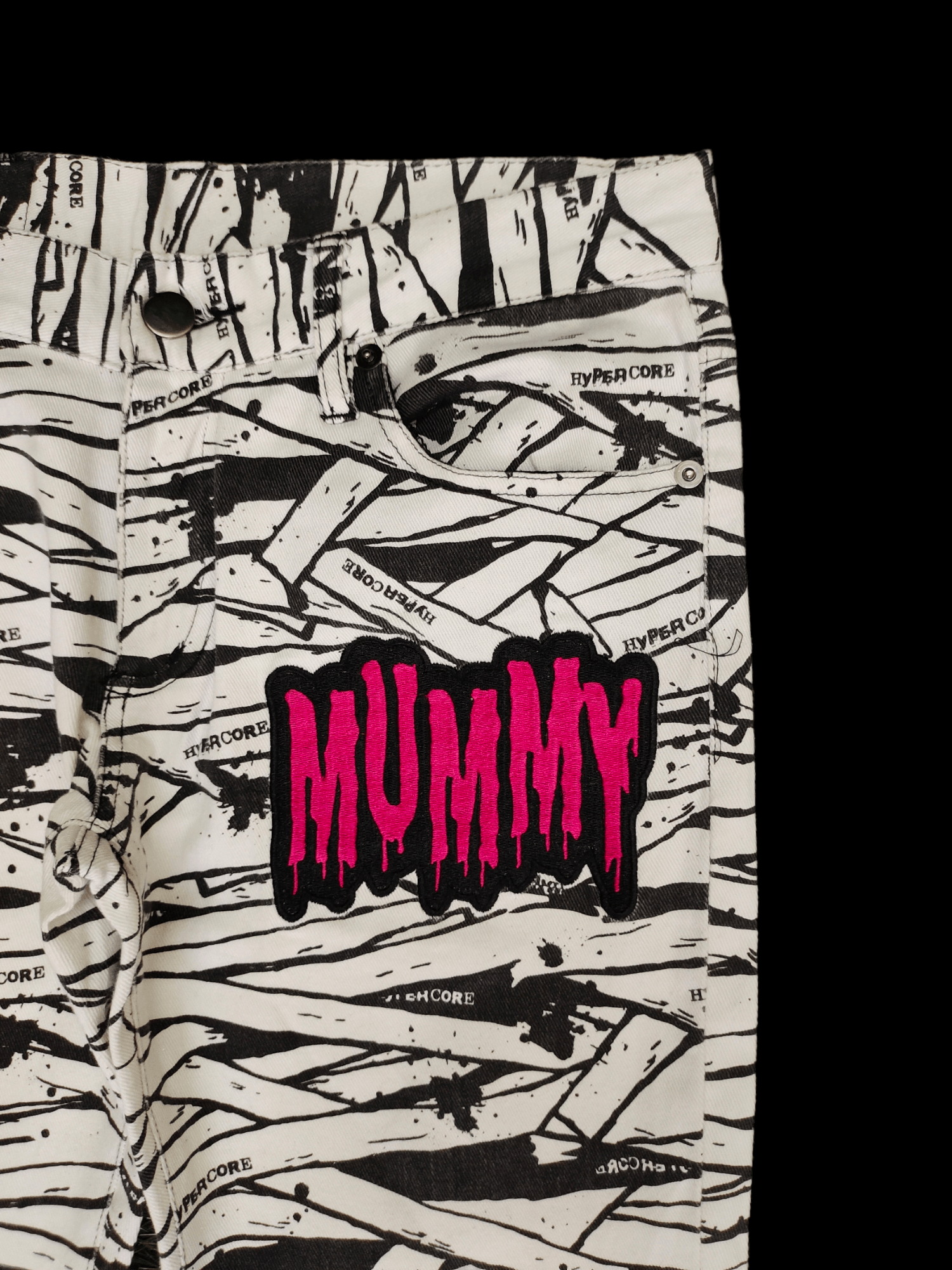 Hysteric Glamour × Undercover Hypercore Mummy Printed Denim Pants Hysteric Punk Style Size US 30 / EU 46 - 3 Thumbnail