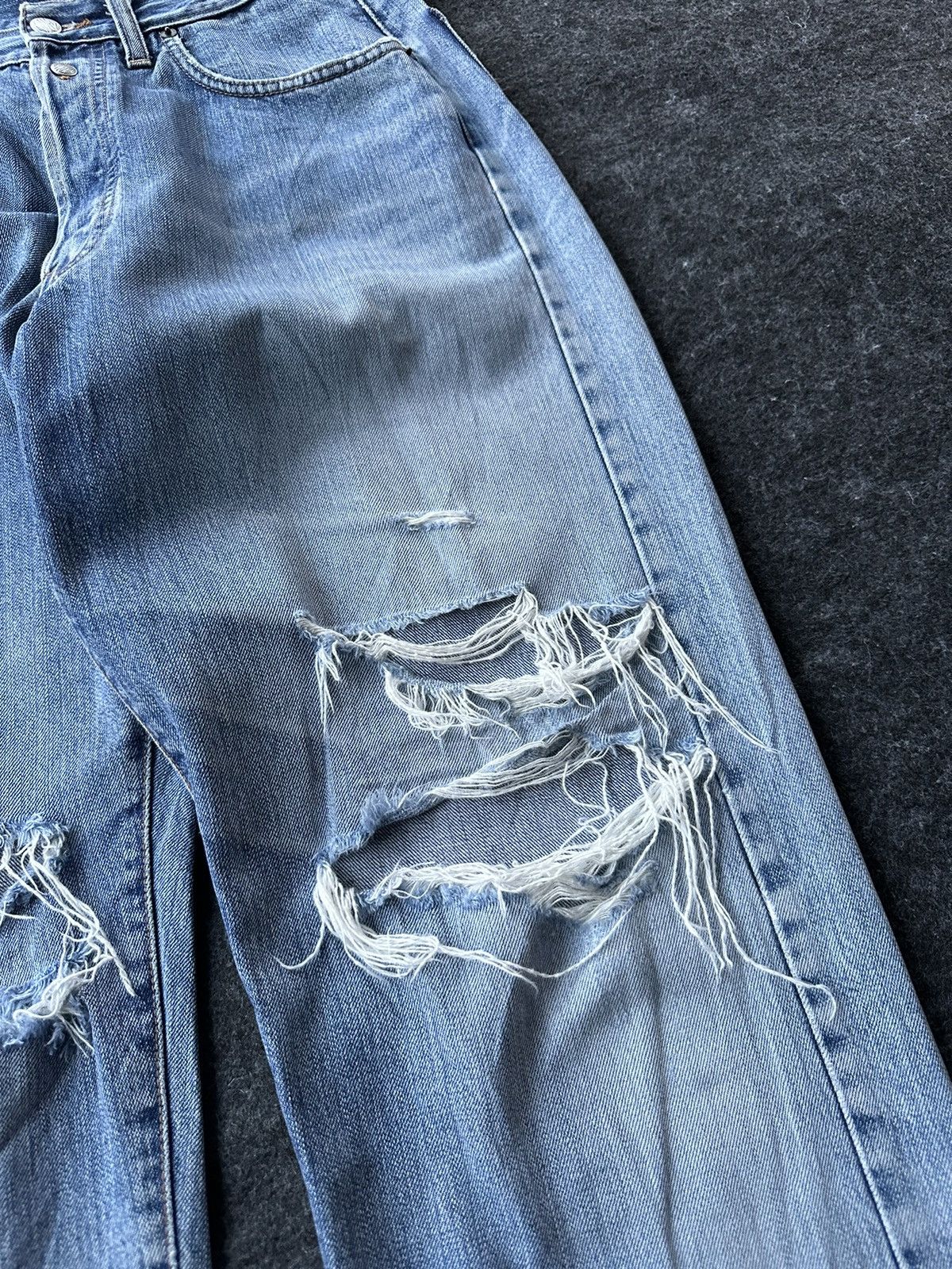Replay Replay 901 Made in Italy Distressed Vintage Denim D514 Size US 30 / EU 46 - 5 Thumbnail