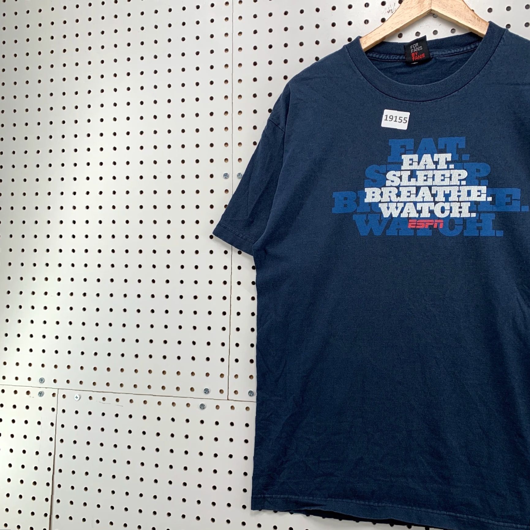 Vintage Vintage ESPN Shirt Navy Blue Eat Sleep Breathe Watch Adult Large 21.5x28 Sports Size US L / EU 52-54 / 3 - 3 Thumbnail