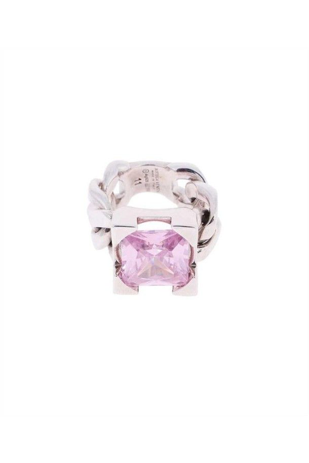 Bottega Veneta o1n1vont1124 Size: 19 / Ring in Silver/Pink Size ONE SIZE - 2 Thumbnail