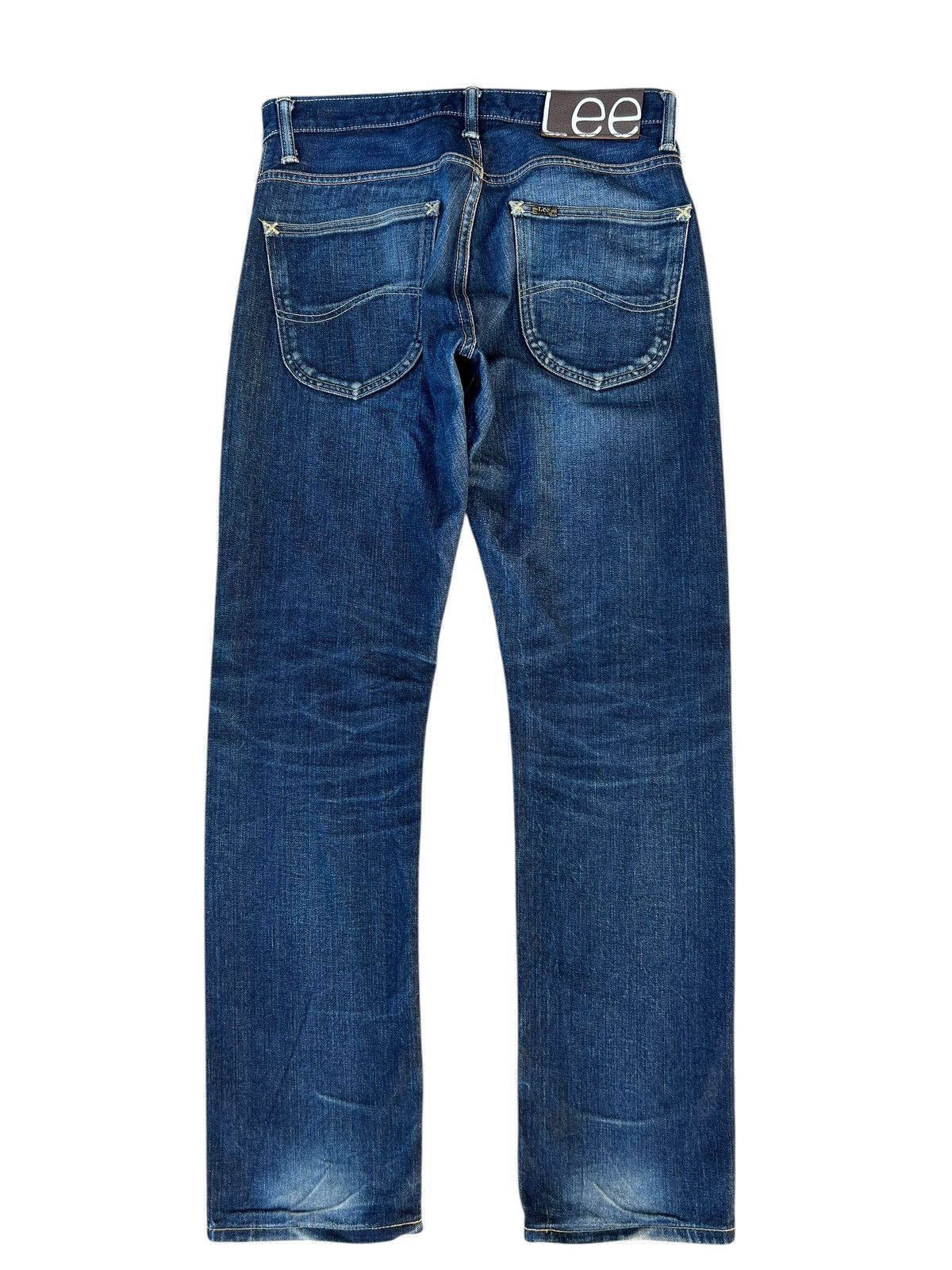 Lee Lee 101 Pure Indigo Dye Mud Denim Blue Line Selvedge Jeans Size US 29 - 15 Thumbnail