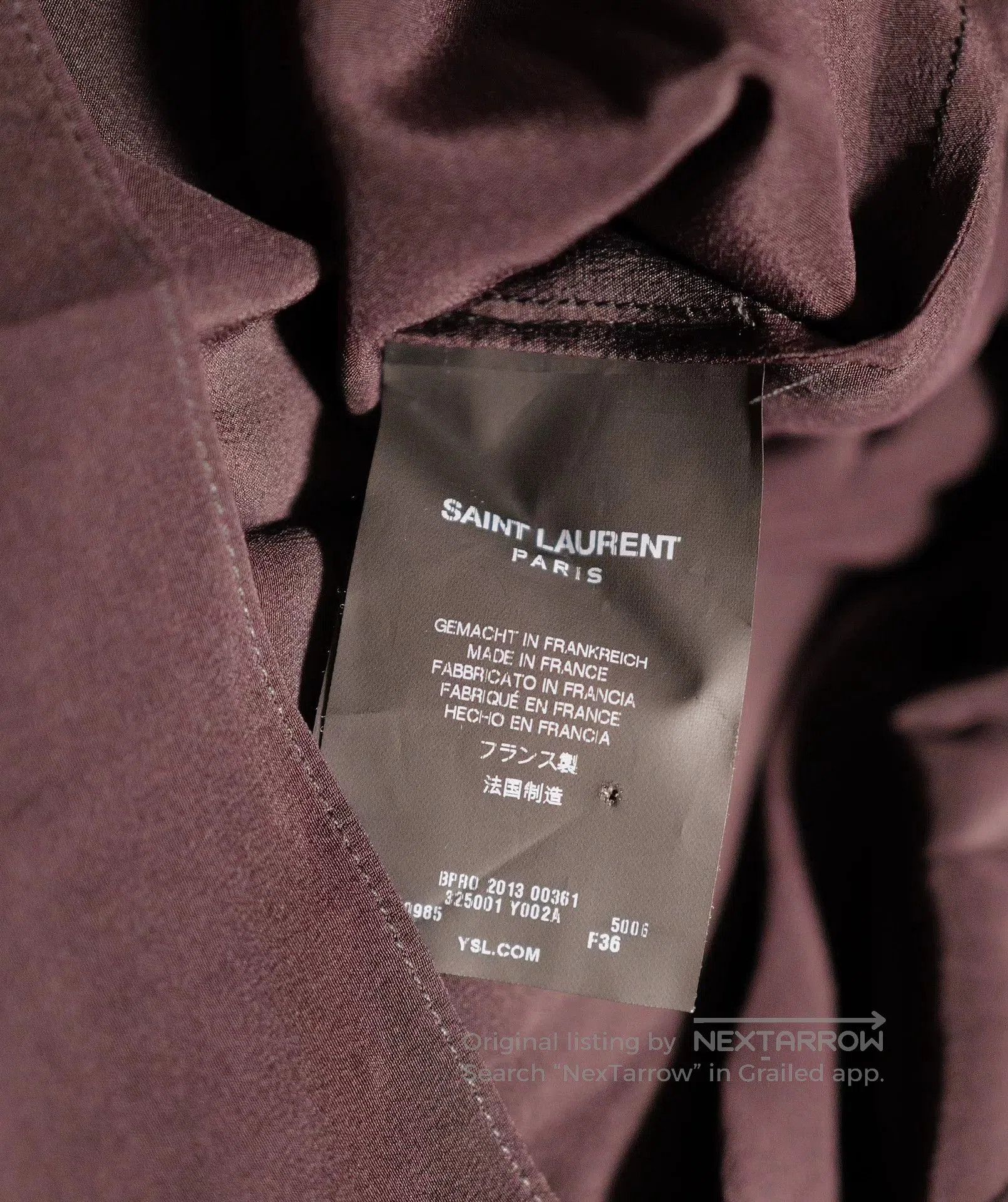Saint Laurent Paris Saint Laurent Bohemian Silk Blouse with Fringes. Size XS / US 0-2 / IT 36-38 - 5 Thumbnail