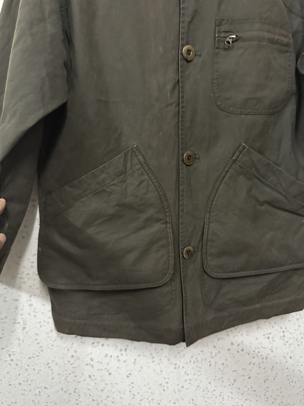 L.L. Bean Vintage L.L Bean Waxed Cotton Hunting Jacket Design Size US S / EU 44-46 / 1 - 7 Thumbnail