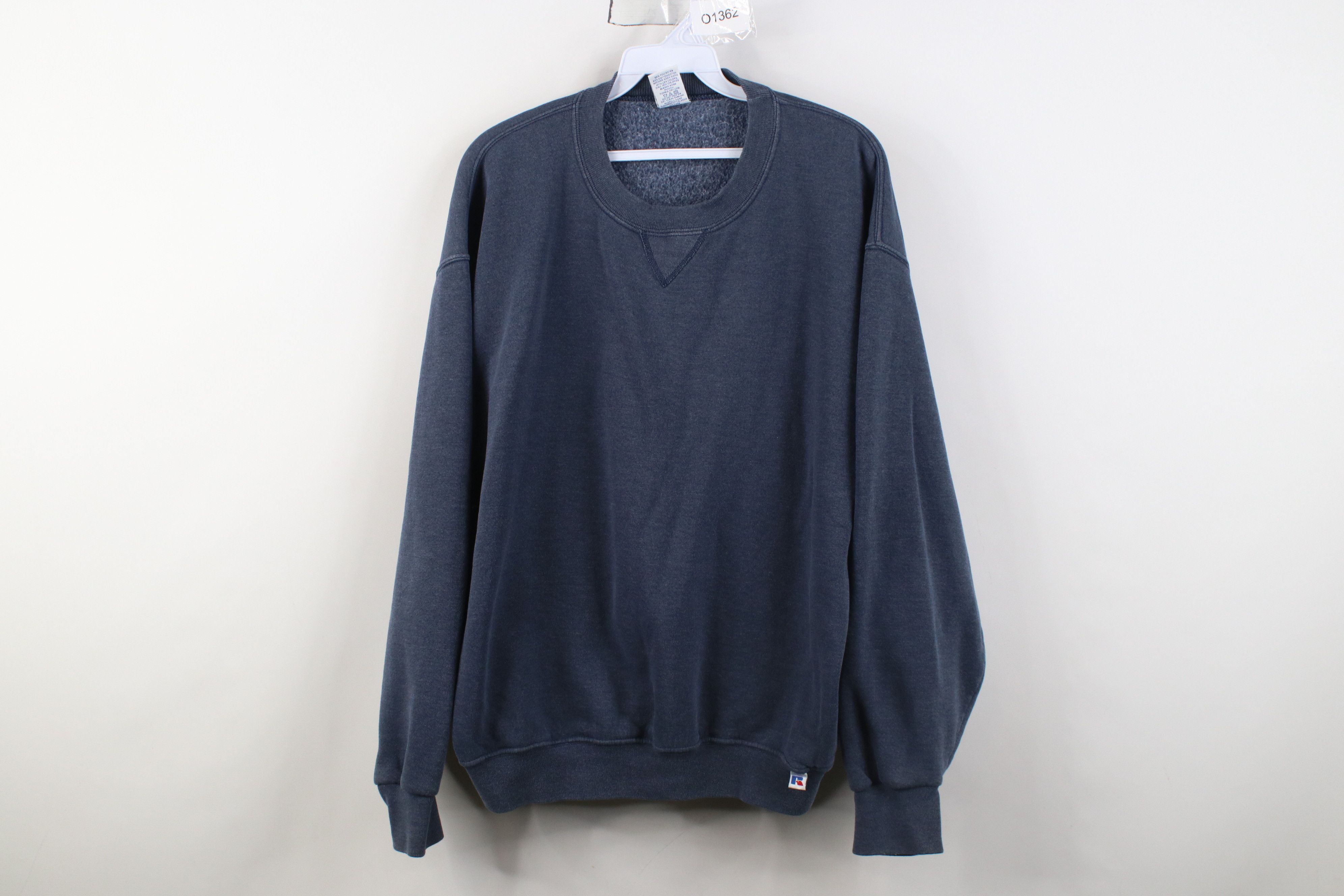 Russell Athletic Vintage 90s Y2K Russell Athletic Crewneck Sweatshirt Blue Size US L / EU 52-54 / 3 - 1 Thumbnail