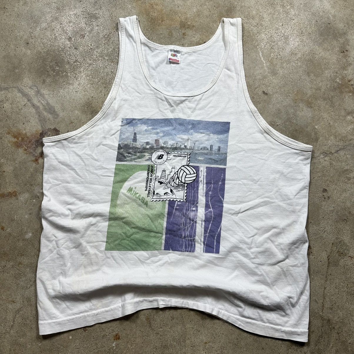 New Balance Vintage 1996 New Balance Volleyball Championship Tank Top Size US XL / EU 56 / 4 - 1 Thumbnail