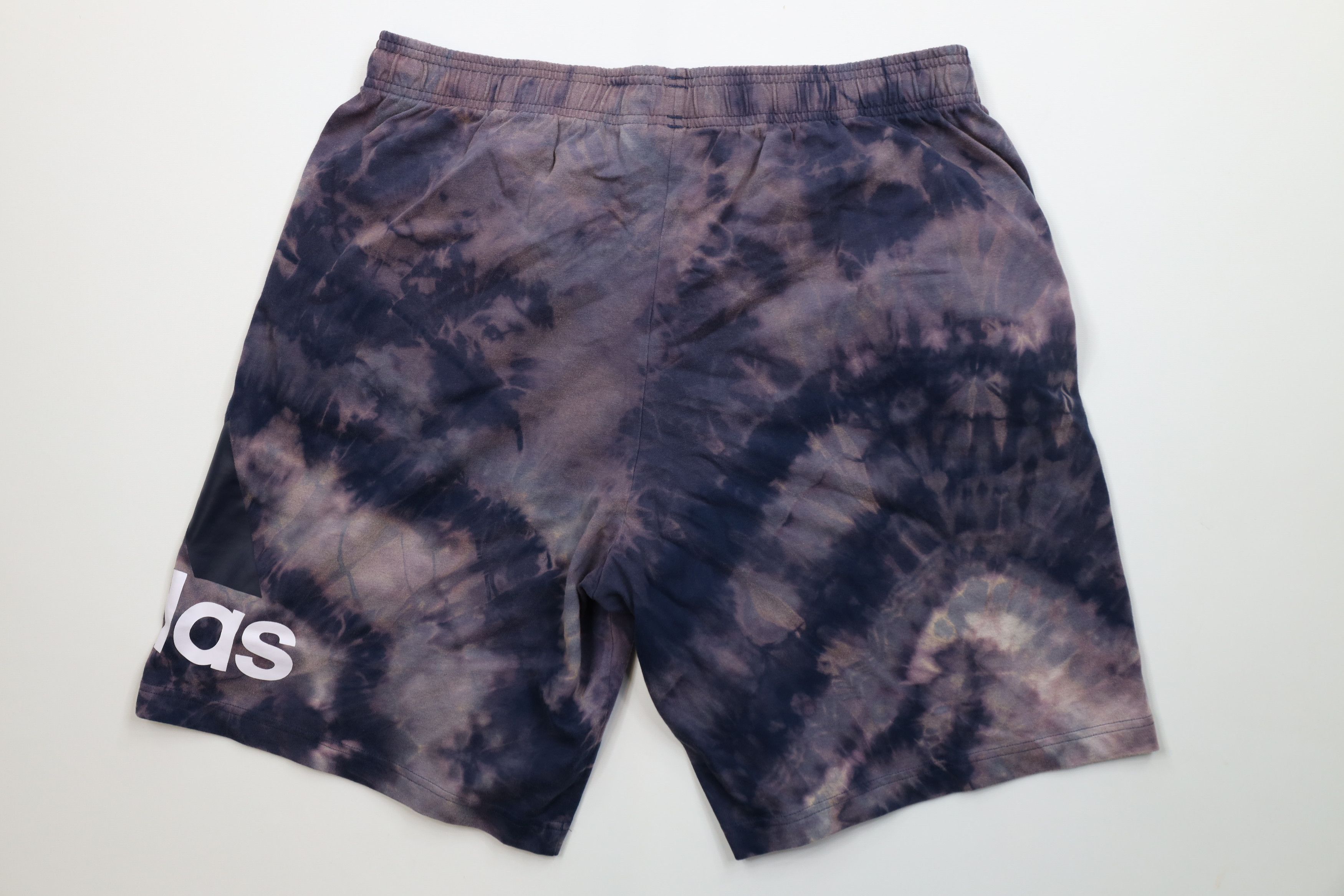 Adidas Vintage Y2K Adidas Big Logo Acid Wash Sweatpants Shorts Blue Size US 36 / EU 52 - 8 Thumbnail
