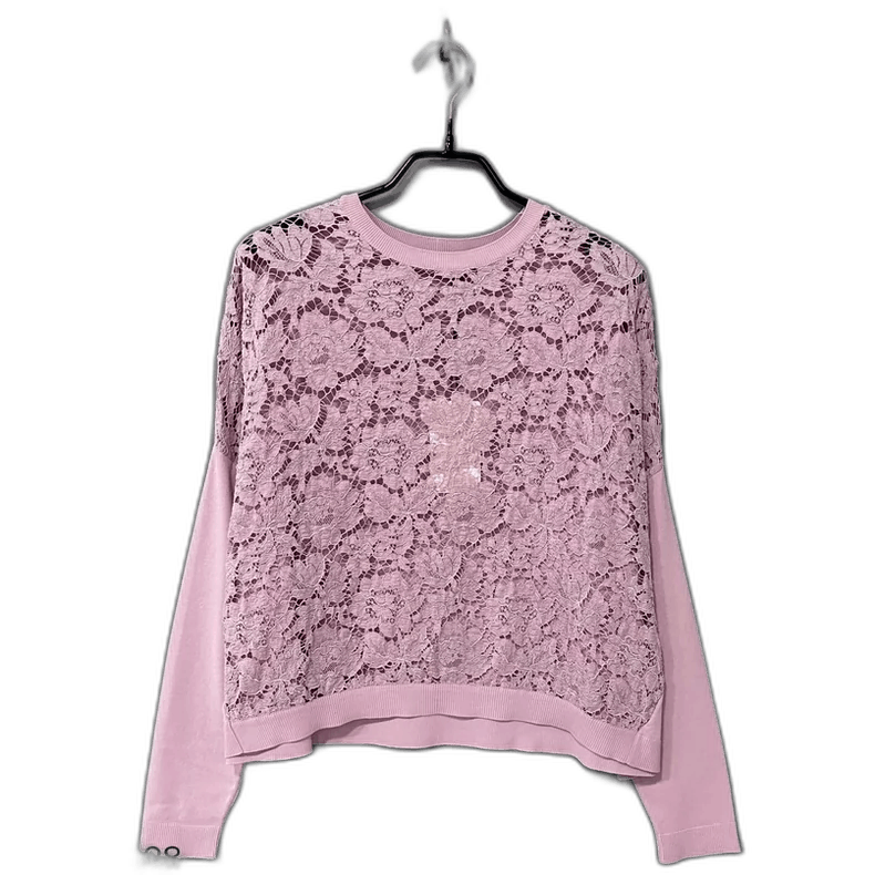 Valentino Valentino Pink Classic Lace Top Size M / US 6-8 / IT 42-44 - 1 Thumbnail