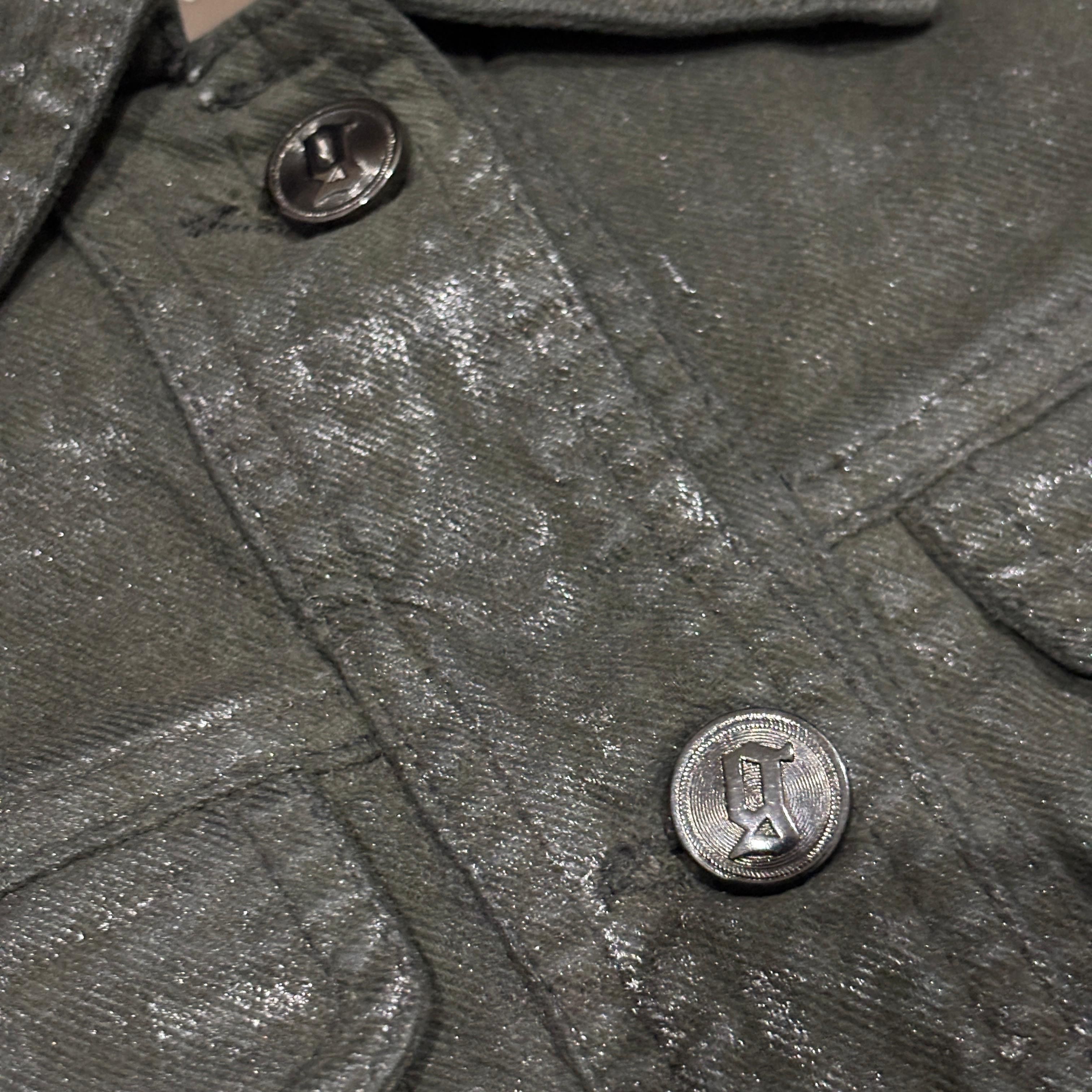John Galliano Vintage John Galiano Coated Trucker Jacket Size US M / EU 48-50 / 2 - 3 Thumbnail