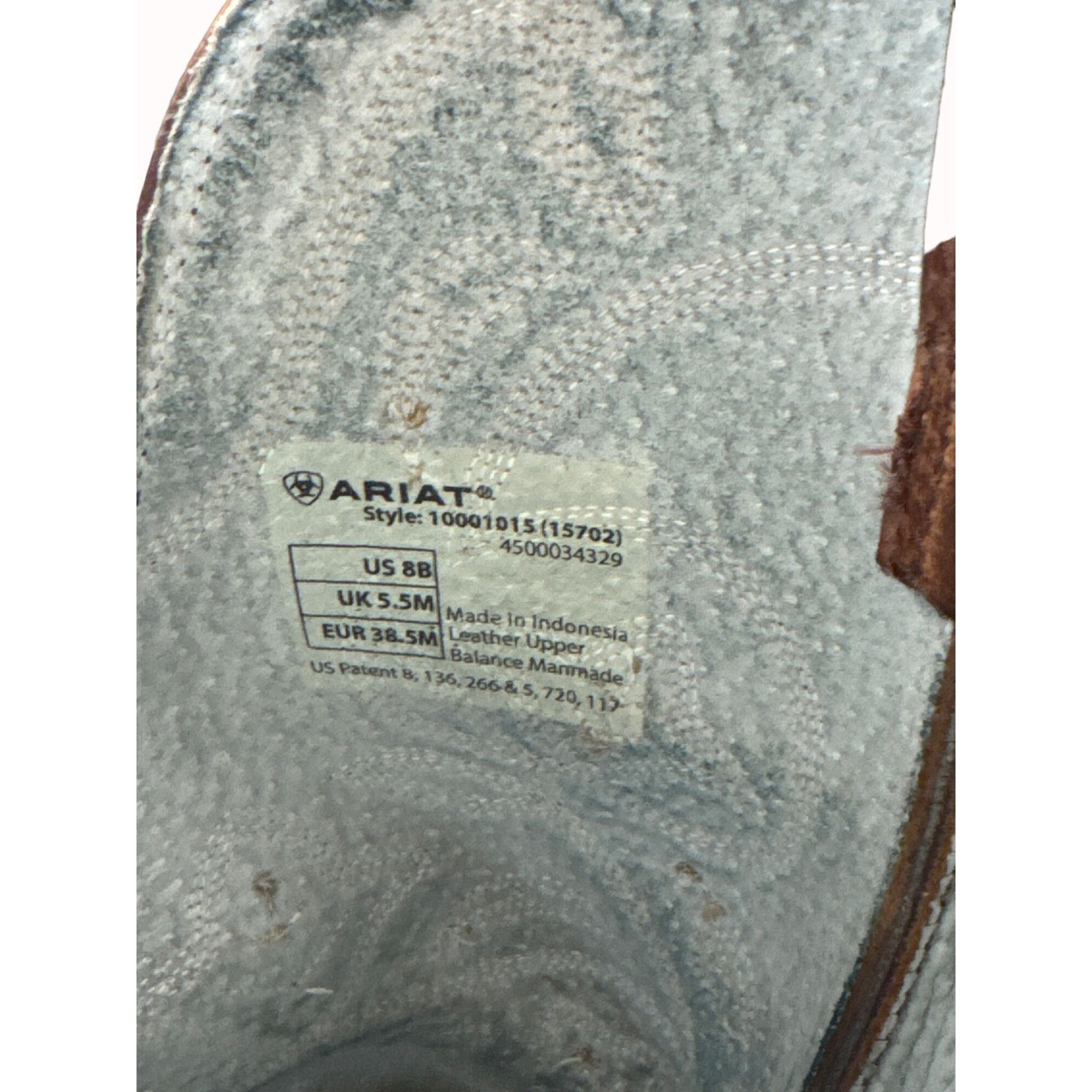 Ariat Ariat men’s brown leather western boots shoes 8B SKU 5548 Size US 8 / EU 41 - 9 Thumbnail
