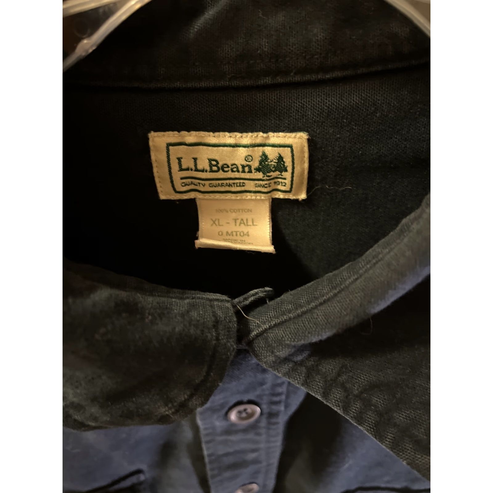 Vintage VINTAGE L.L. Bean Mens Blue Flannel Shirt Long Sleeve Button-Down Heavyweight XL-TALL Casual Outdoor Winter Size US XL / EU 56 / 4 - 2 Thumbnail