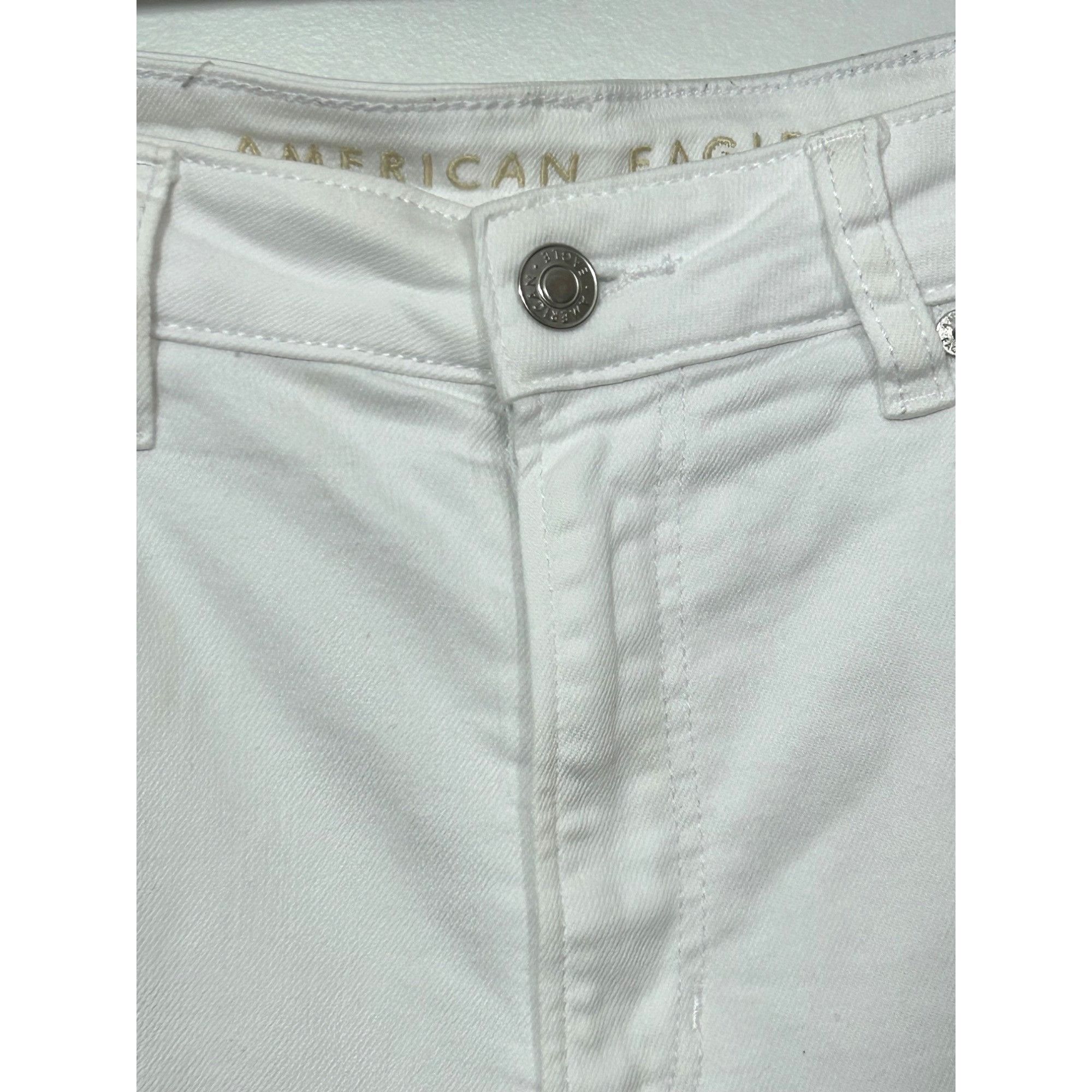 American Eagle Outfitters American Eagle Women’s White Jeans 8 Regular Ankle Tapered S Size 30" / US 8 / IT 44 - 20 Thumbnail