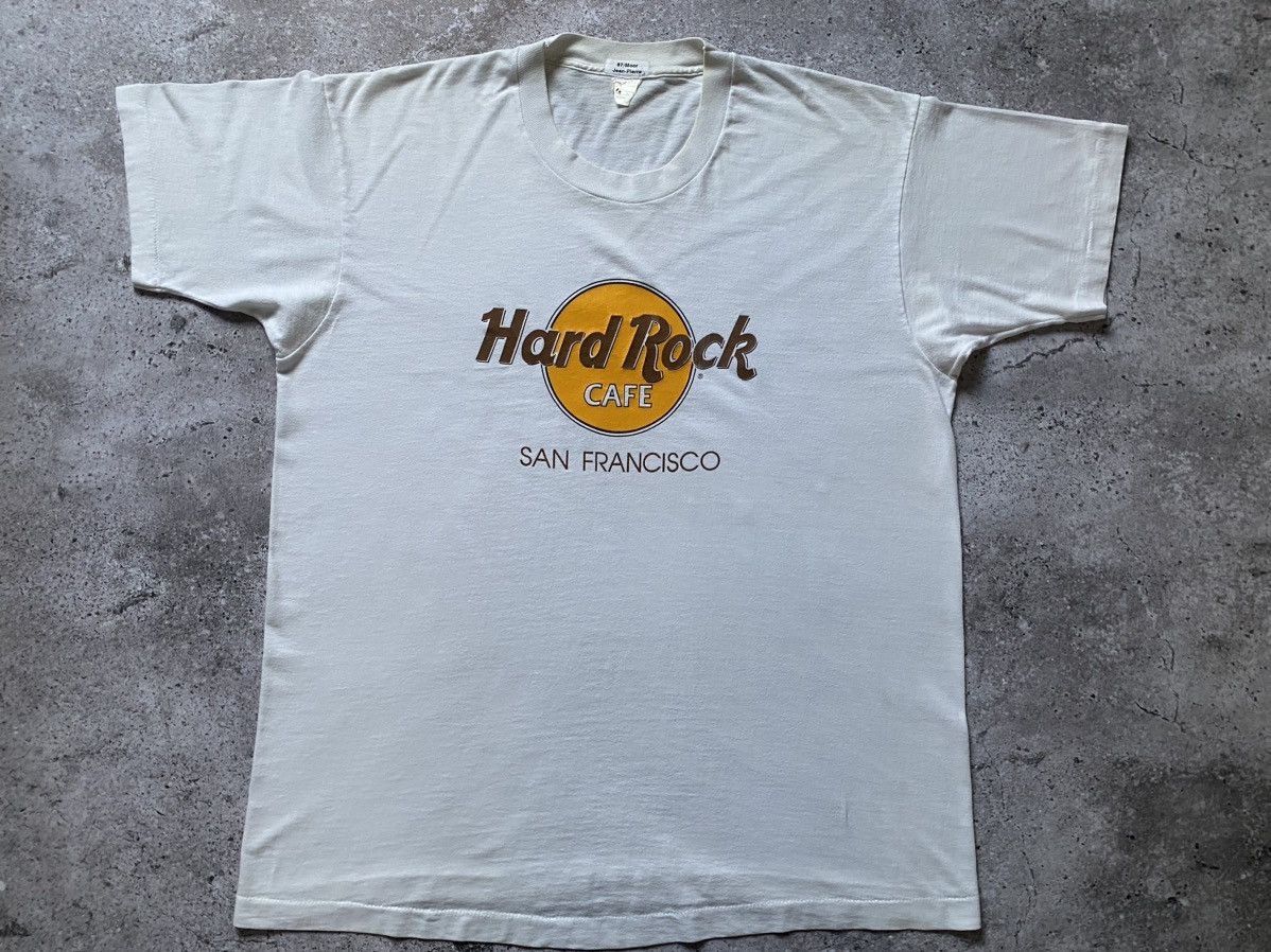 Hard Rock Cafe × Vintage Rare Vintage Hard Rock cafe 80s San Francisco Sz XL Size US XL / EU 56 / 4 - 1 Thumbnail