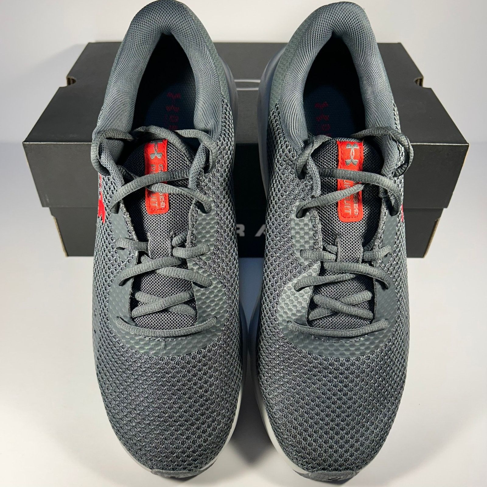 Under Armour Under Armour Charged Pursuit 3 Size 11 Gray/Red 3024878-108 Size US 11 / EU 44 - 5 Thumbnail
