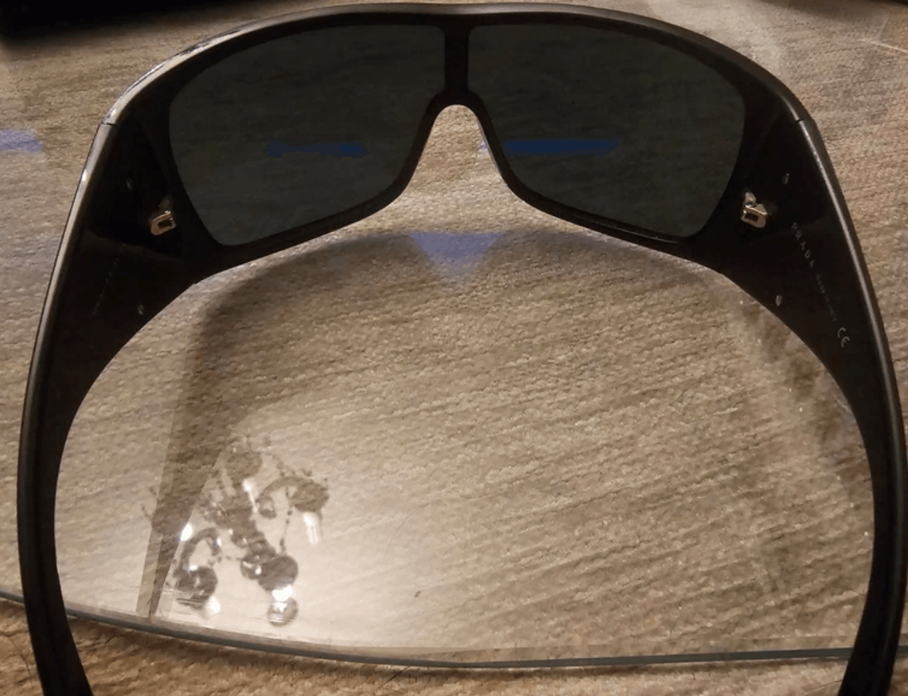 Prada PRADA Sunglasses Wrap Shield Mask Symbole Sport Red Tab Size ONE SIZE - 3 Thumbnail
